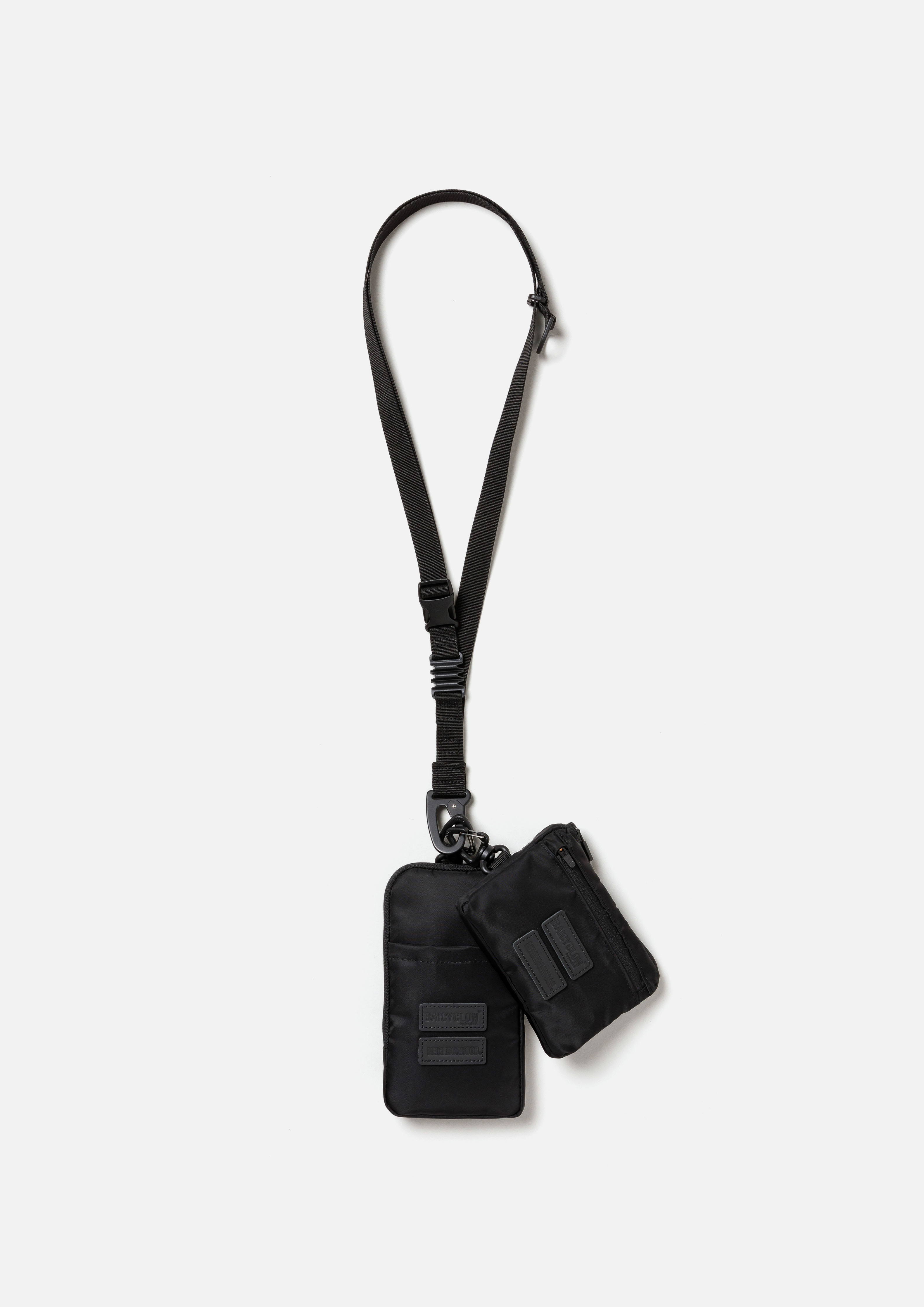 Neighborhood Combo Shoulder Umhängetasche Black Nylon