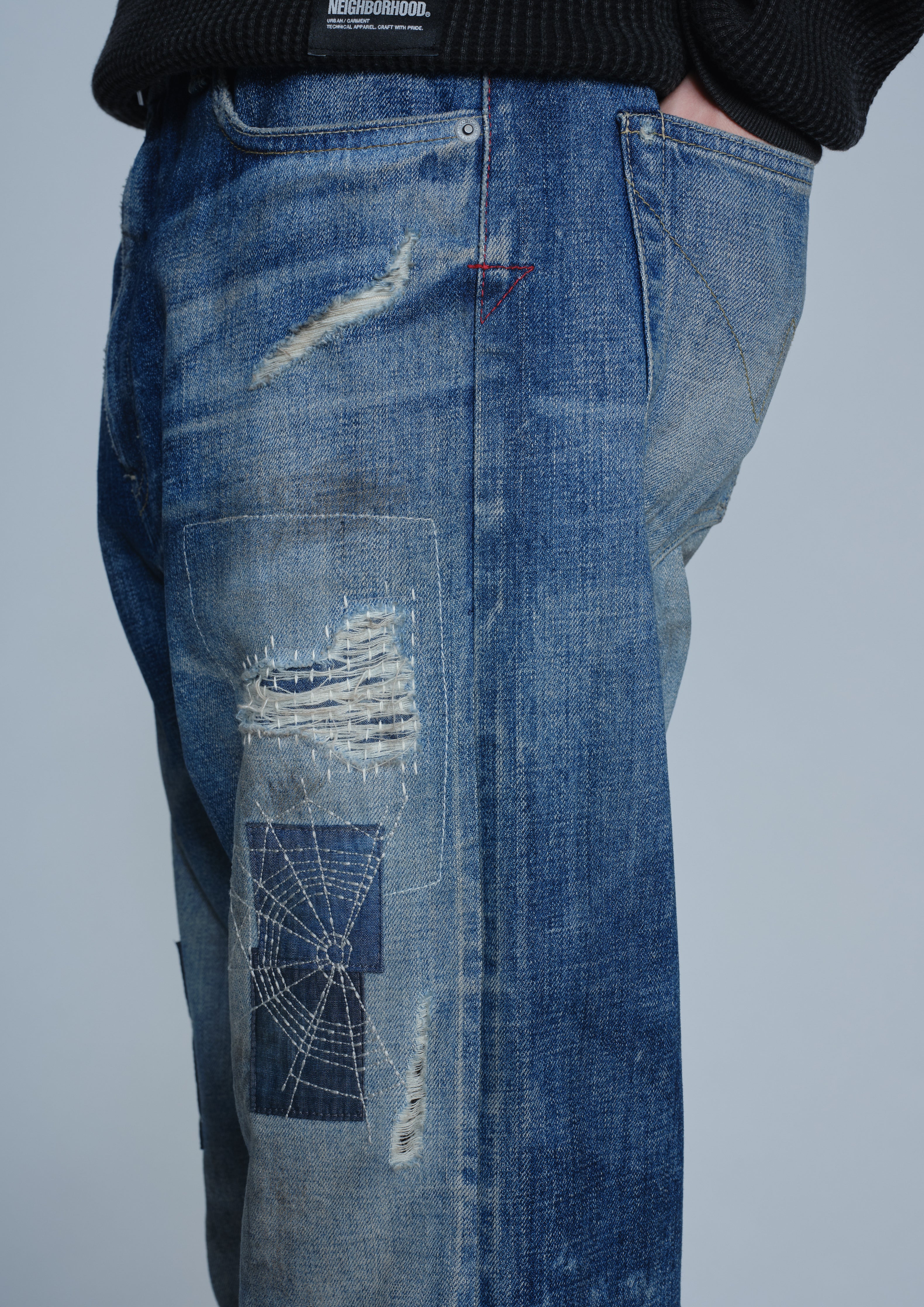 Neighborhood Savage Denim DP Mid Pants Jeans Indigo Used