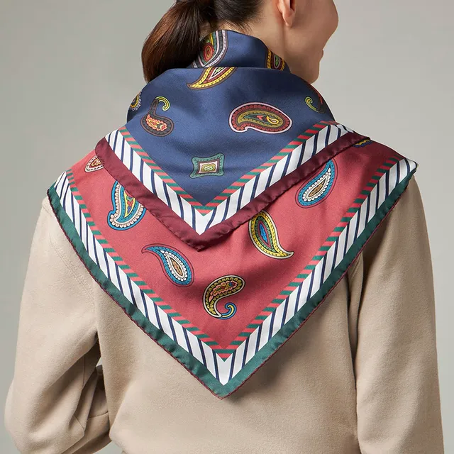 Barbieri Paisley Foulard Seide 65x65 elegant