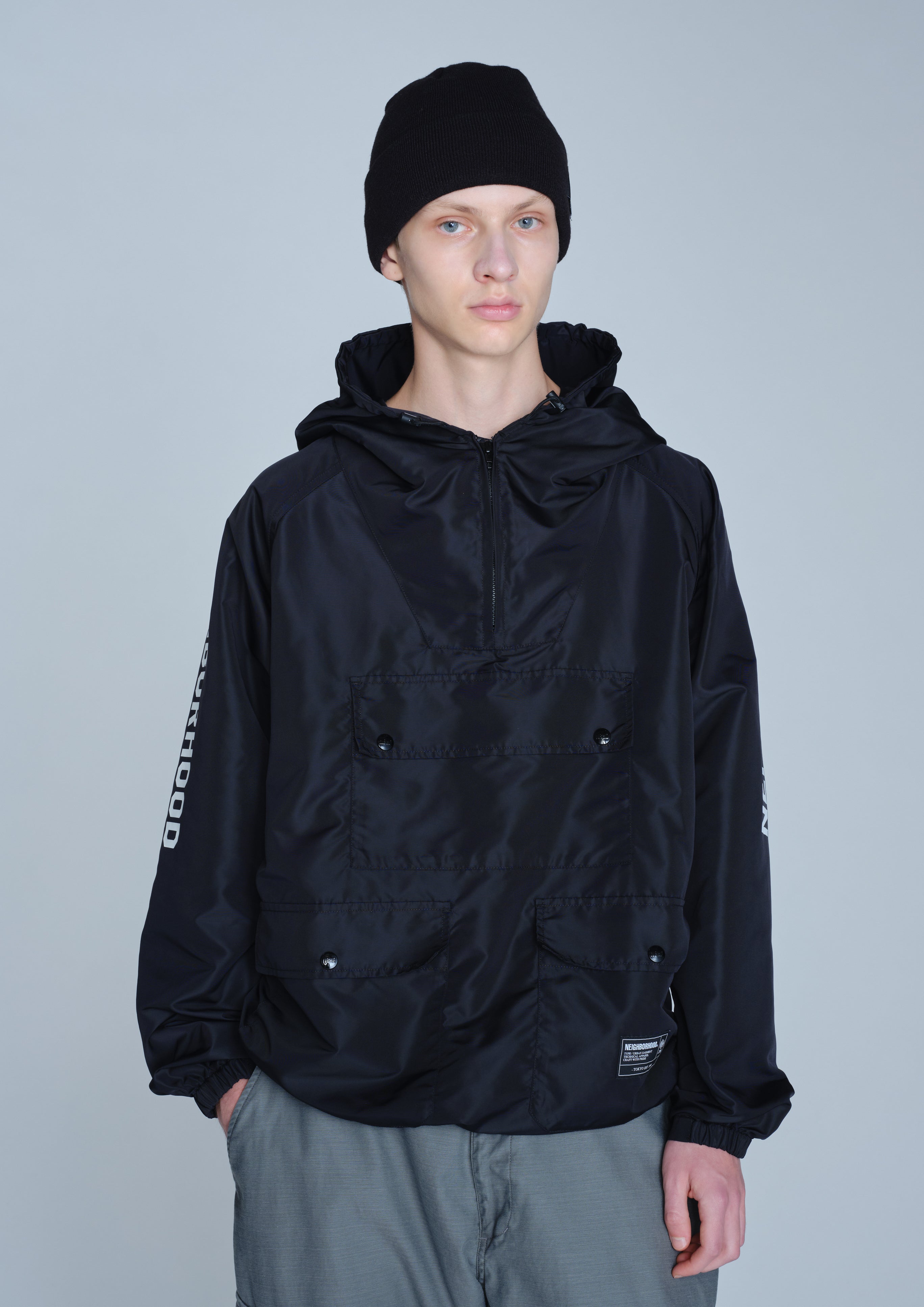 Neighborhood Jackets Anorak Jacket Nylon Schwarz M