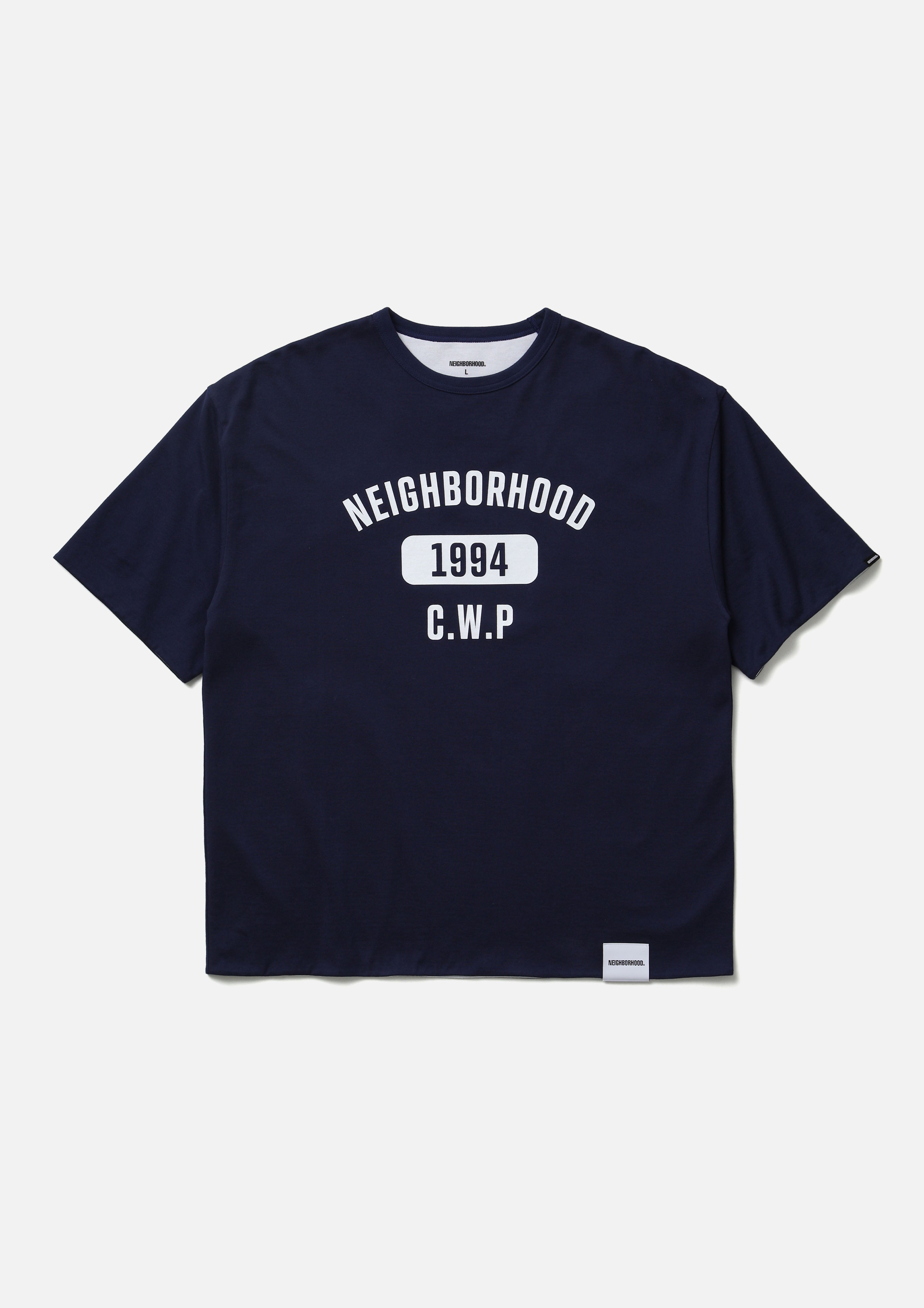 Neighborhood Reversible Crewneck SS T-Shirt Schwarz Wende