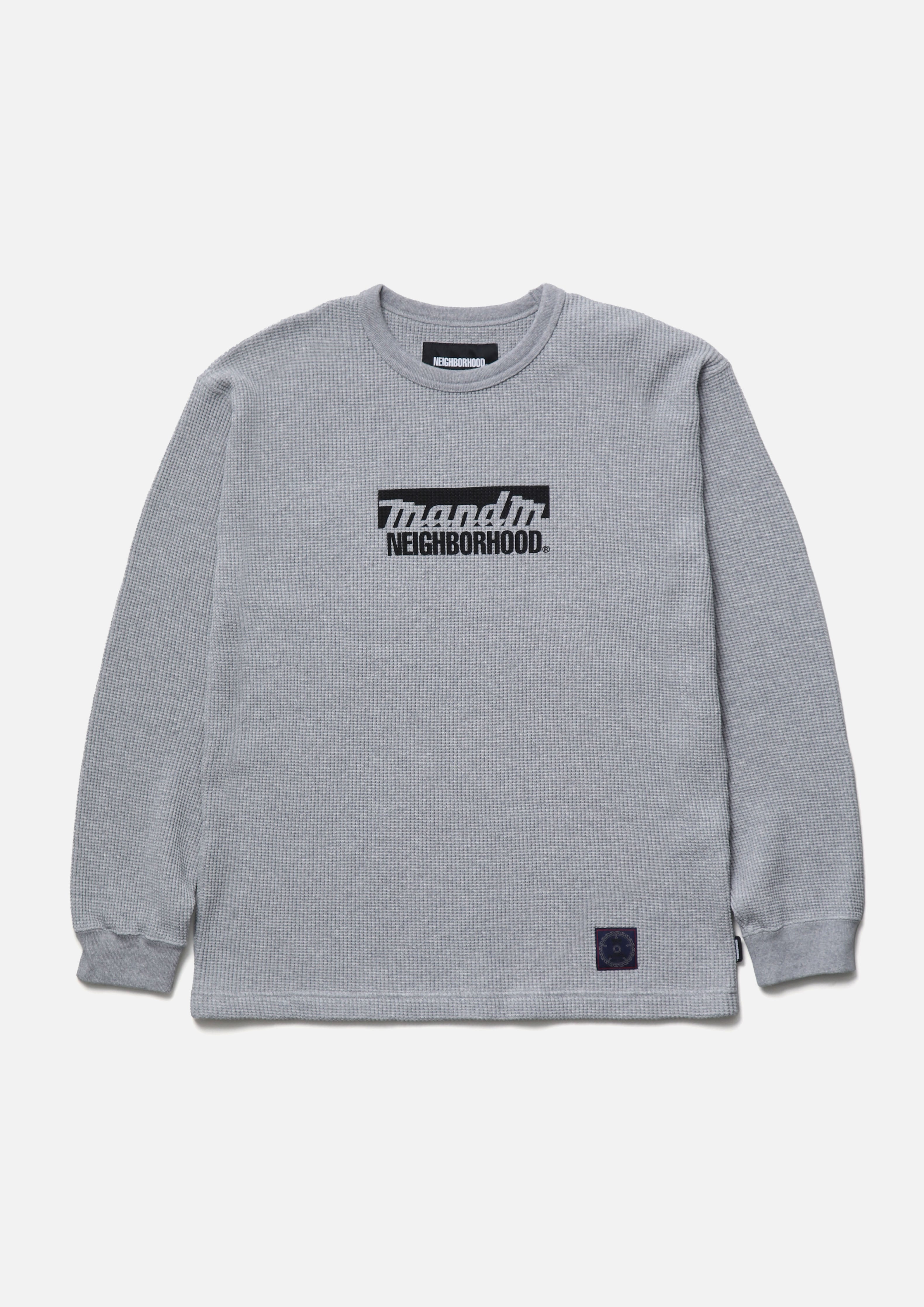 Neighborhood NH X M&M Waffle Crewneck Sweatshirt Schwarz Langarm