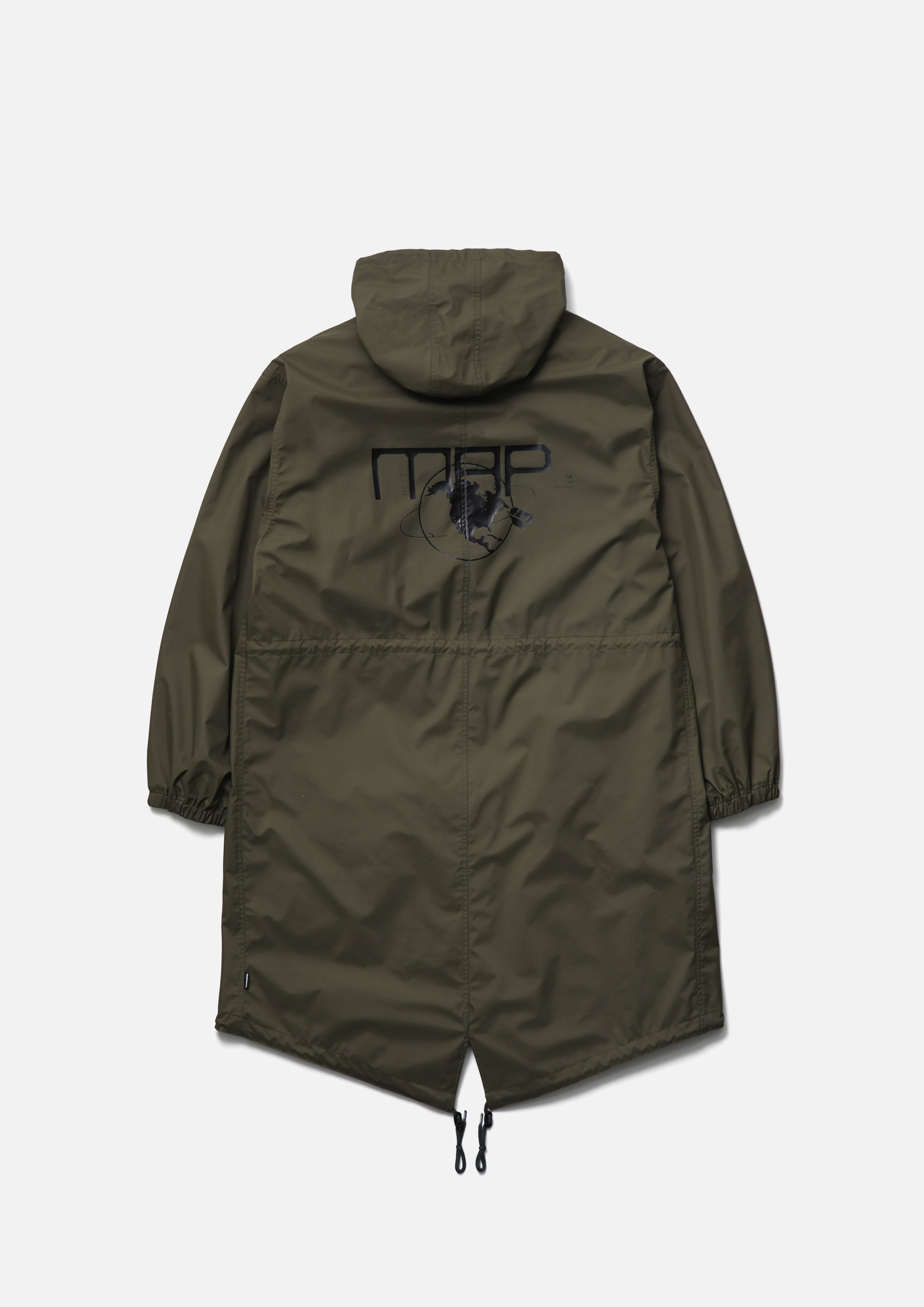 Neighborhood Map 3Layer Shell Coat Mantel Schwarz Wasserdicht