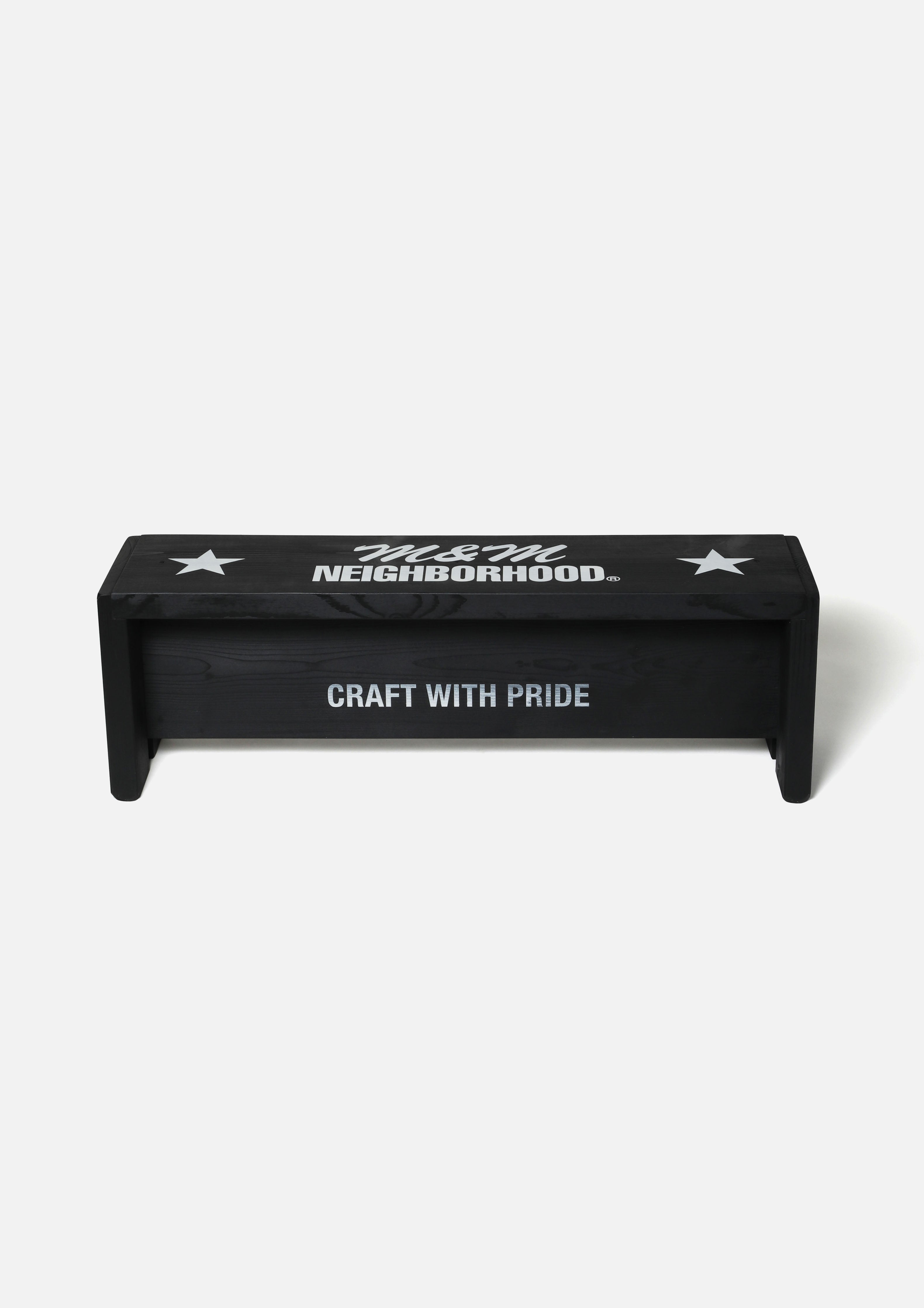 Neighborhood NH X M&M Bench Holzbank Schwarz 90 cm