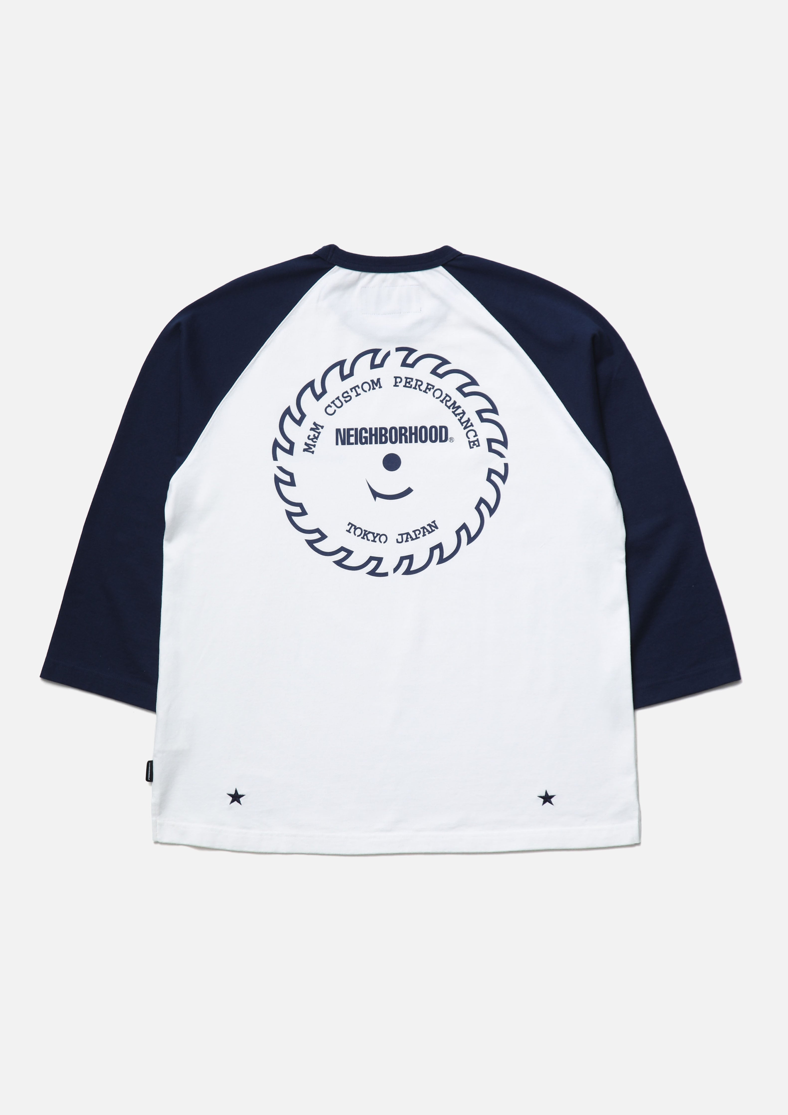 Neighborhood NH X M&M Classic Raglan 3Q Shirt Navy M