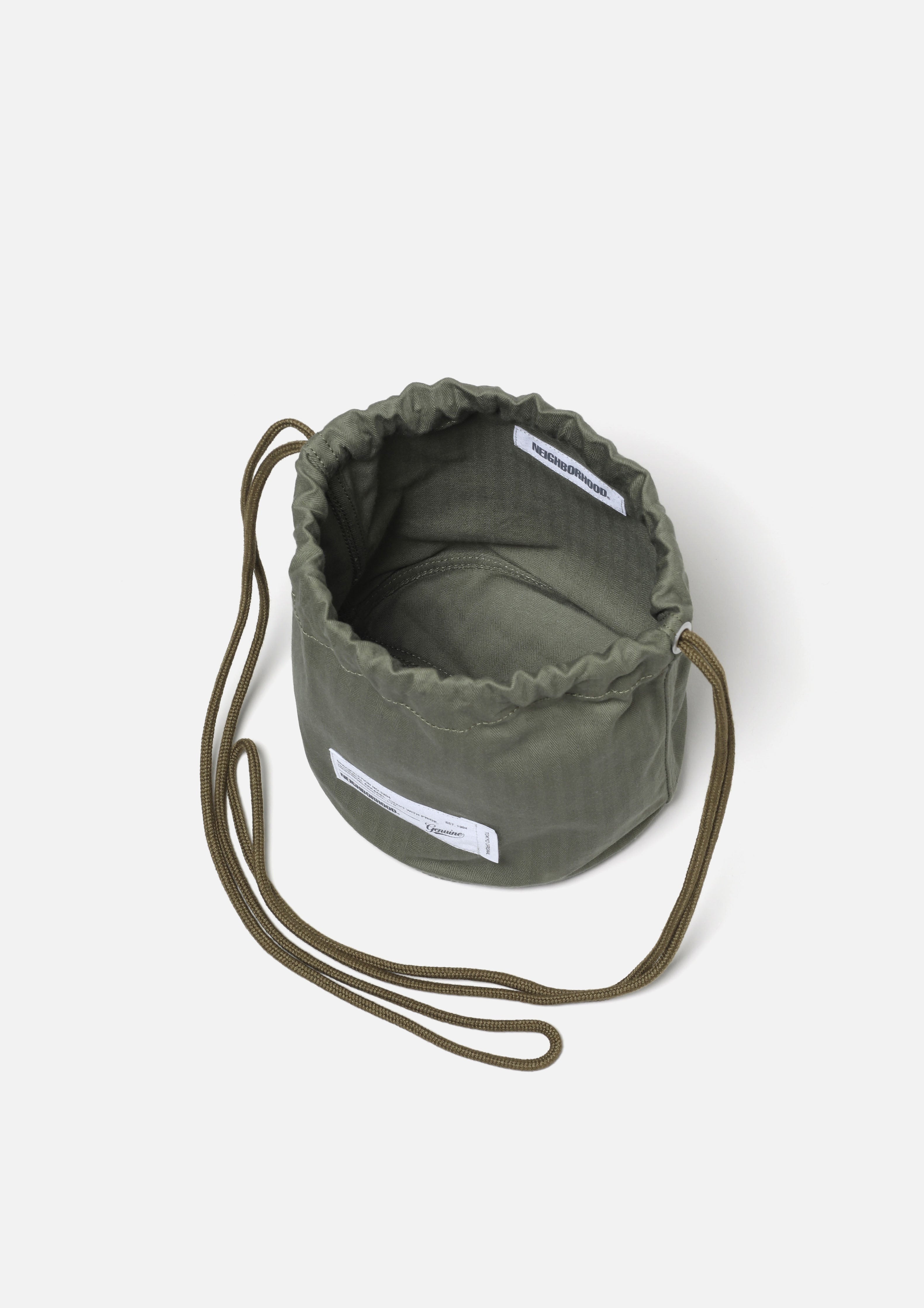 Neighborhood HBT Drawstring Bag Beutel Schwarz Einheitsgröße