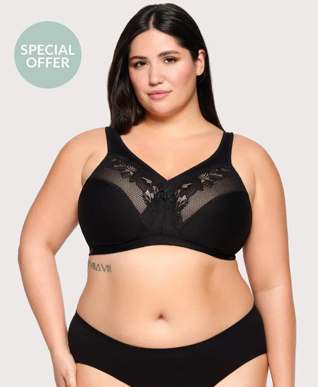Glamorise MagicLift Minimizer-BH bügellos Schwarz Minimizer