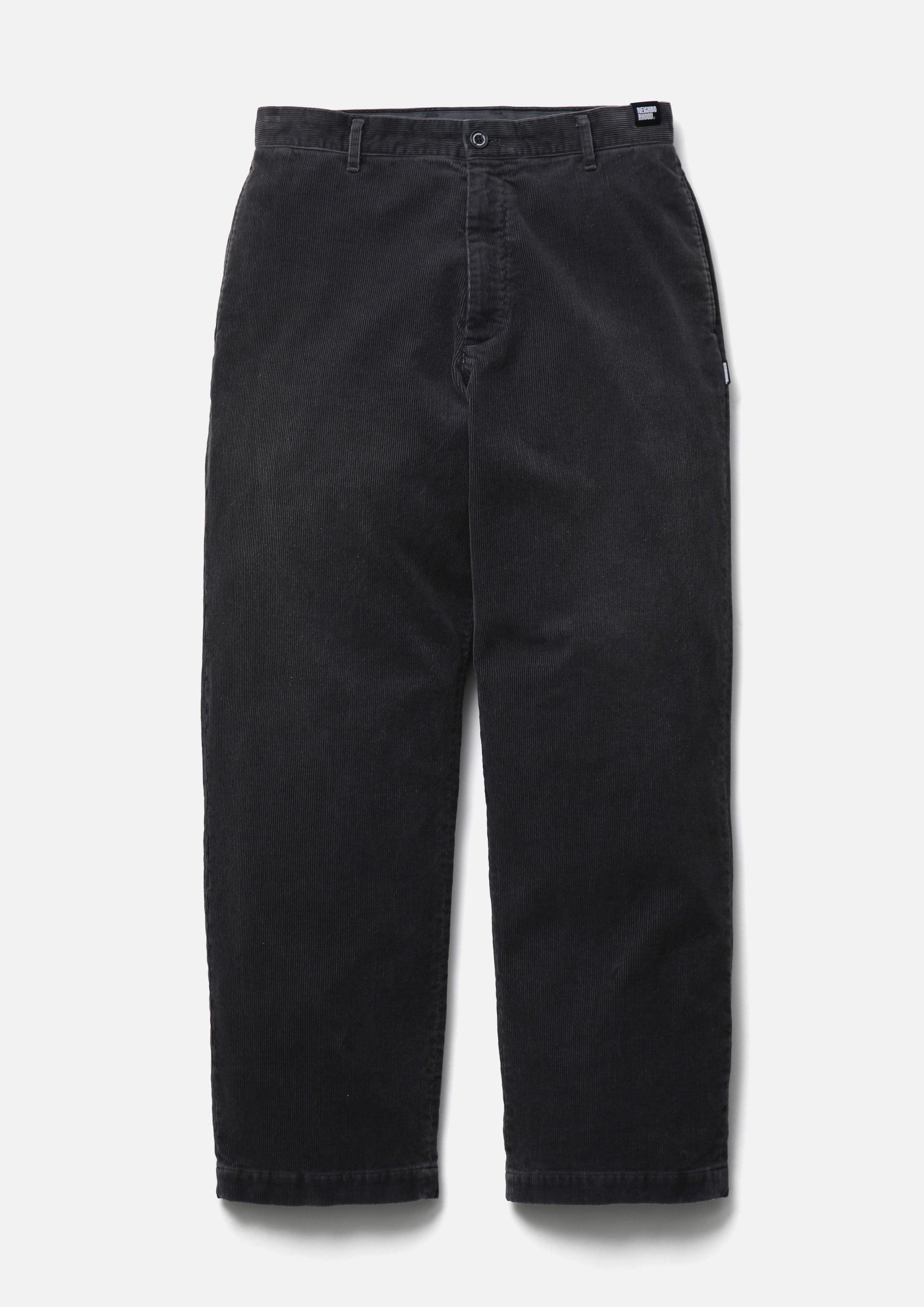 Neighborhood Washed Corduroy Plain Pants Cordhose Schwarz