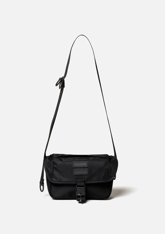 Neighborhood NH x Baicyclon Flap Umhängetasche Schwarz Nylon
