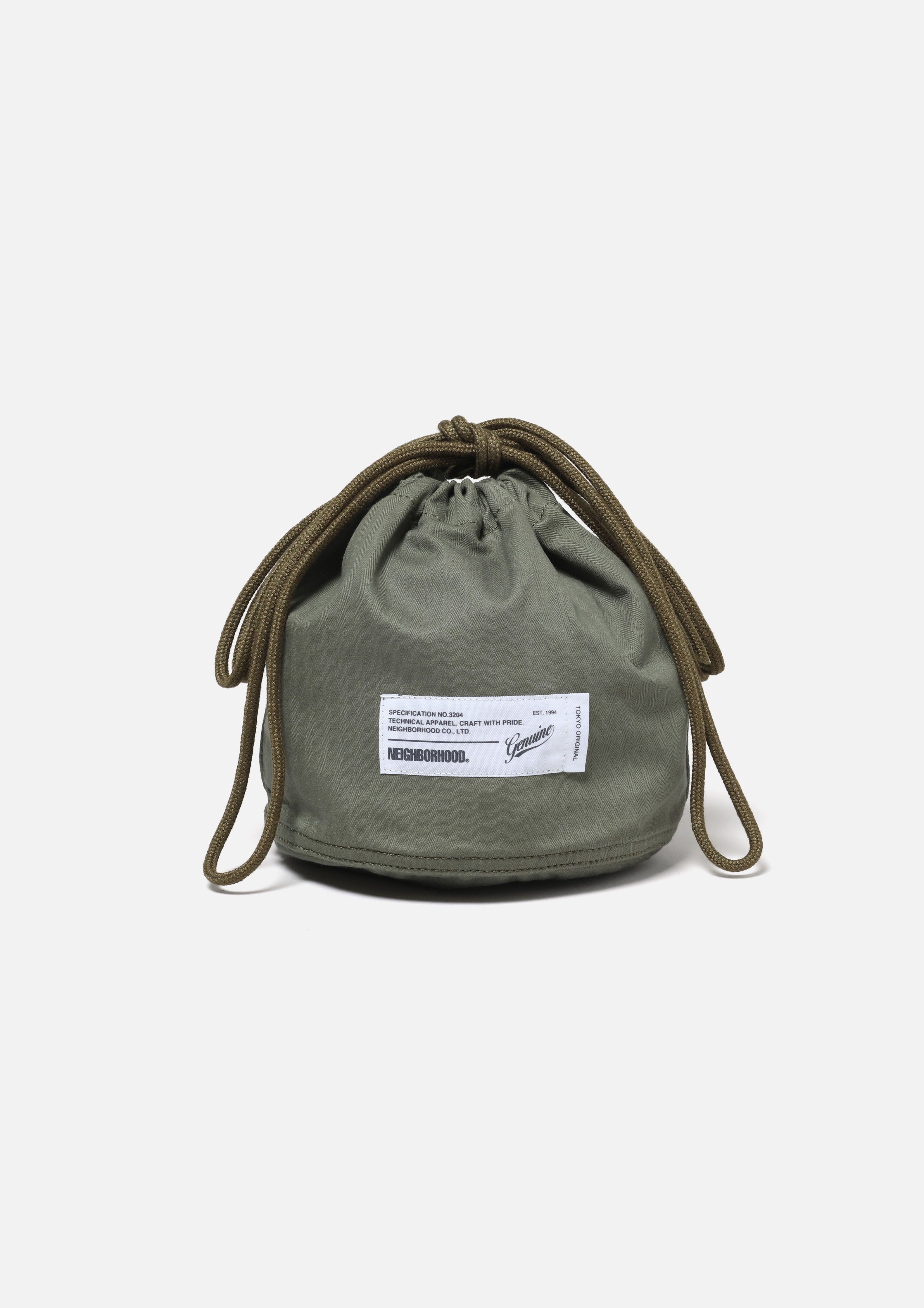 Neighborhood HBT Drawstring Bag Beutel Schwarz Einheitsgröße