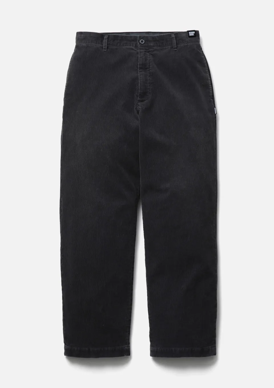 Neighborhood Washed Corduroy Plain Pants Cordhose Schwarz