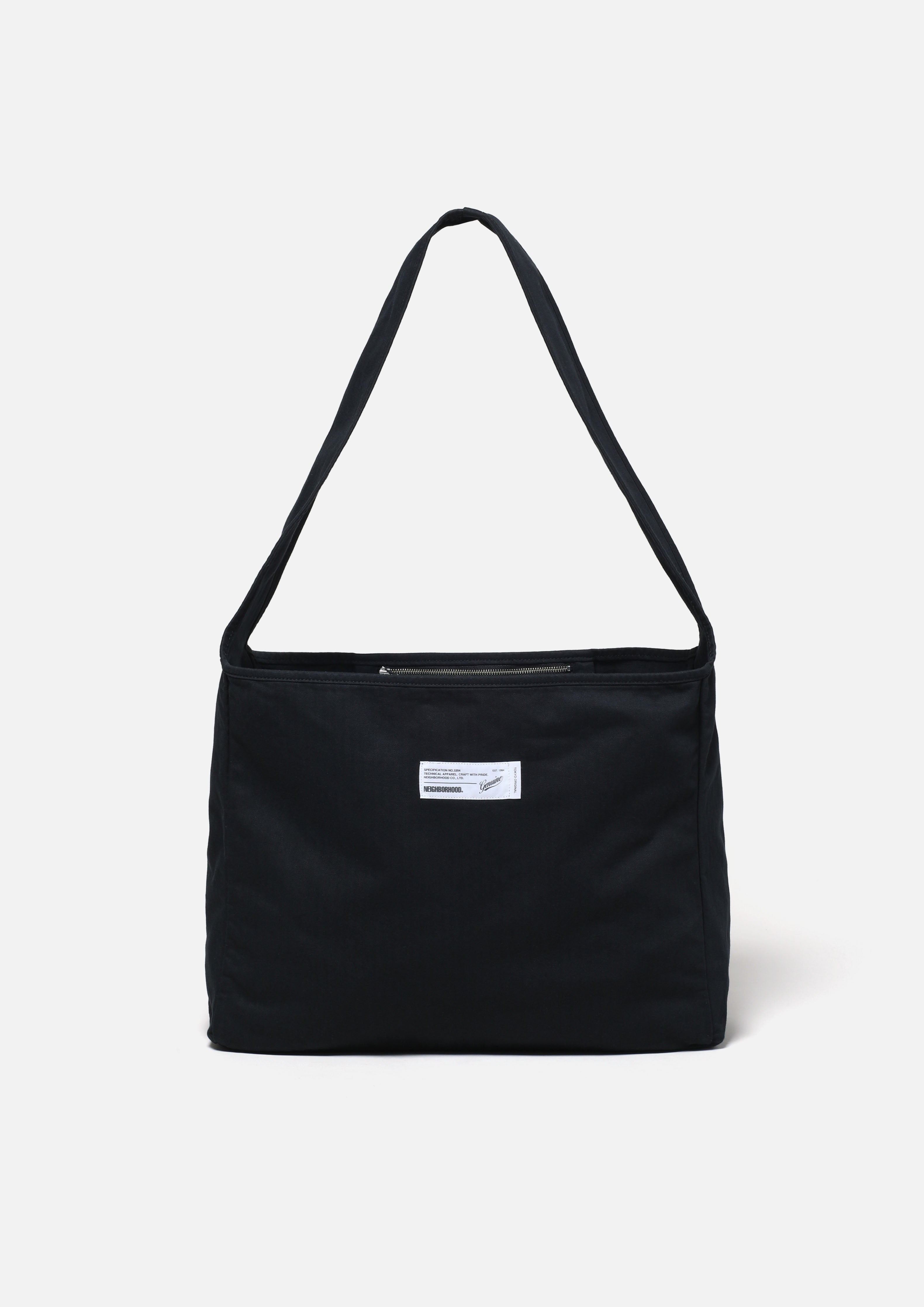 Neighborhood HBT Newspaper Bag Tasche Schwarz Fischgrät
