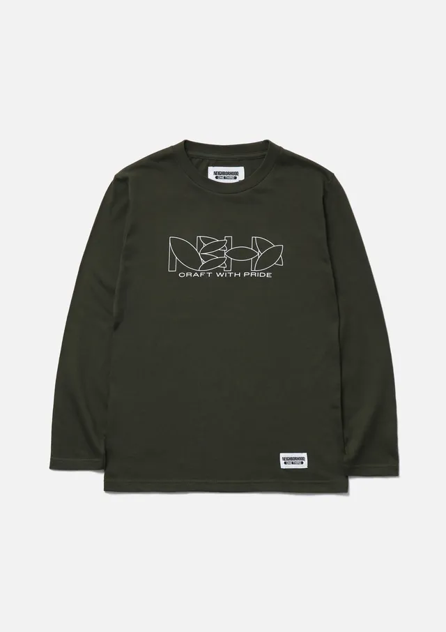 Neighborhood OT Tee LS-1 Longsleeve Oliv 130 Heavyweight