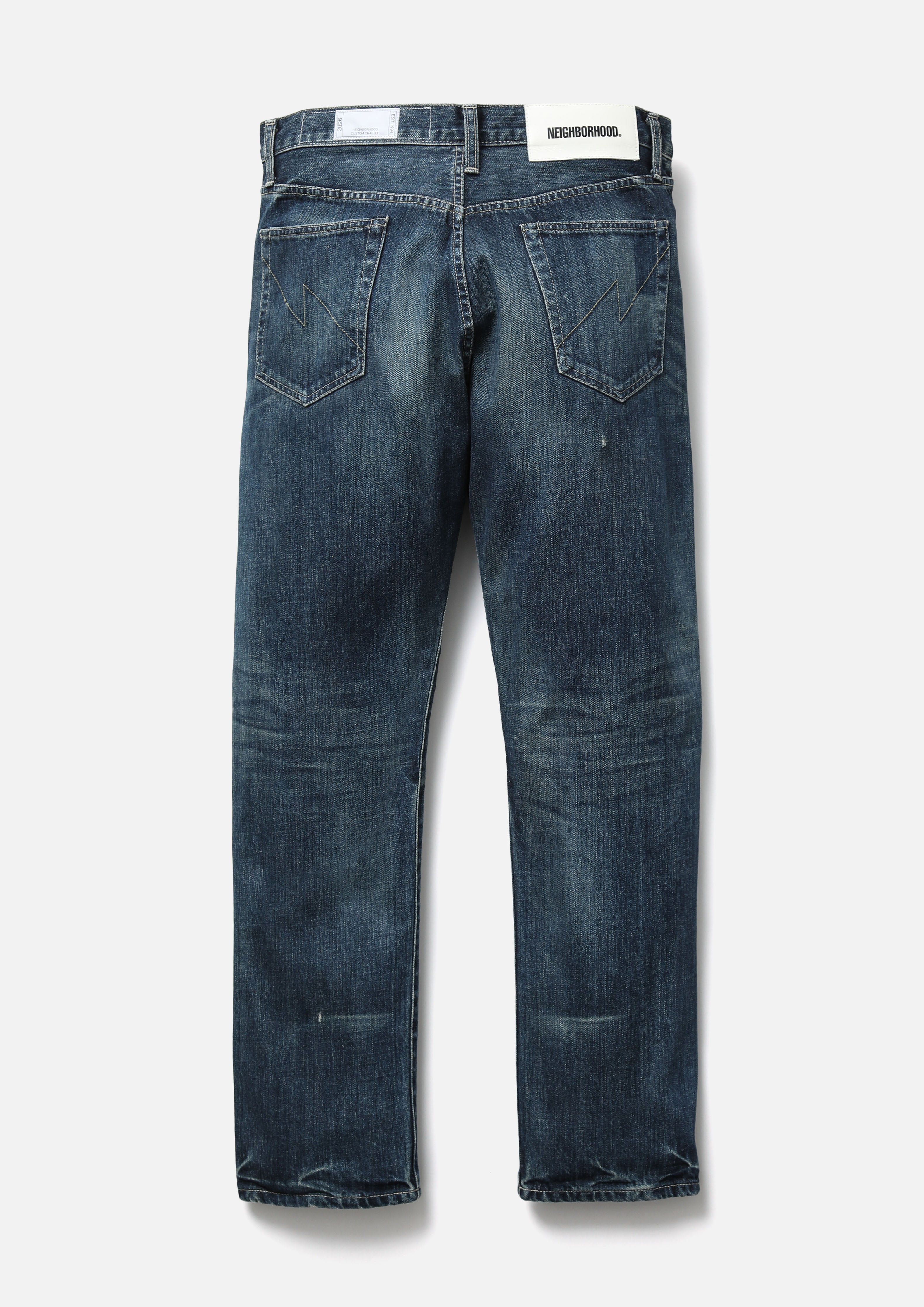 Neighborhood Washed Denim DP Mid Pants Jeans Schwarz 12oz