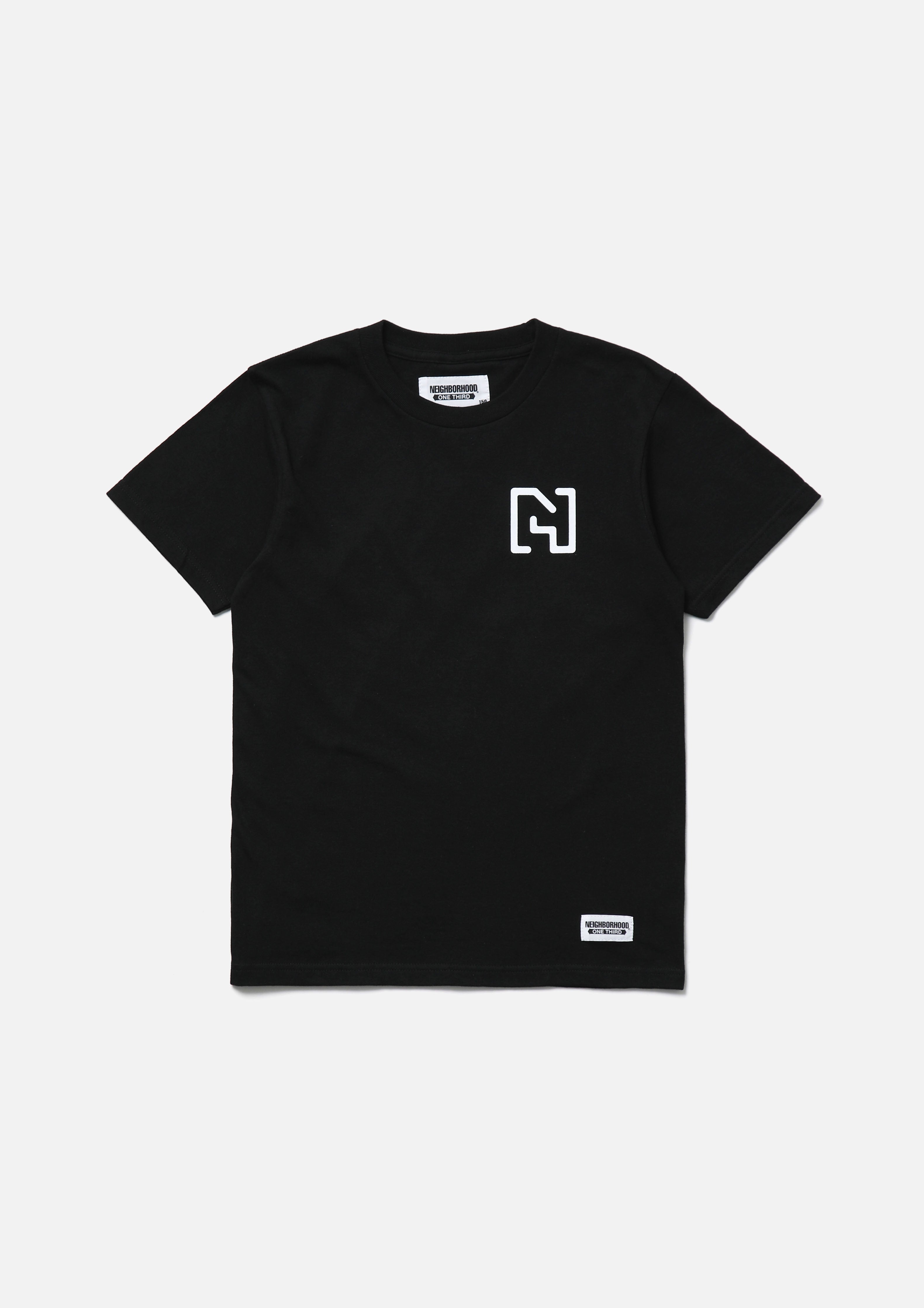 Neighborhood OT Tee SS-1 Kinder T-Shirt Schwarz Print