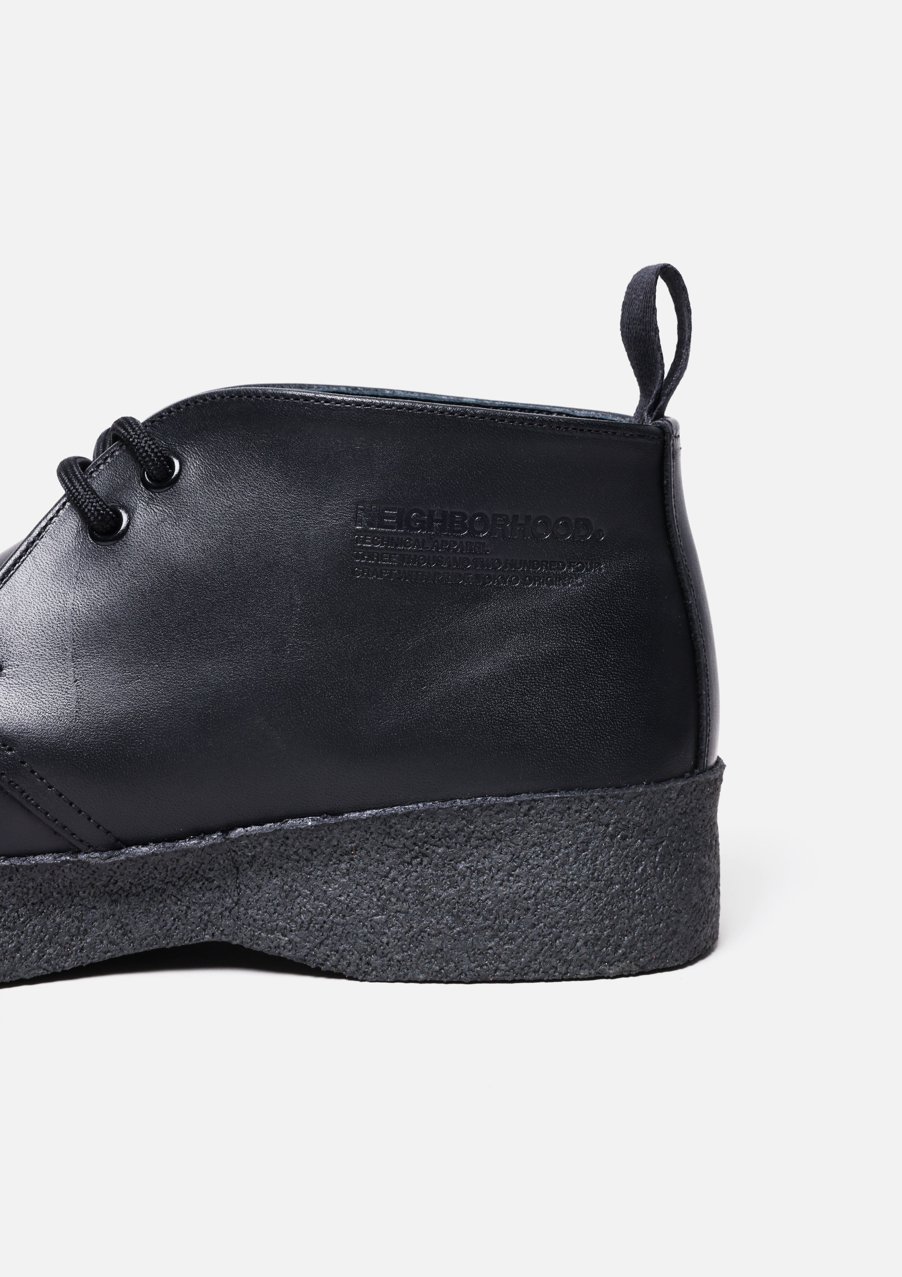 Neighborhood NH x Sanders Brit Chukka Boots Leder Schwarz