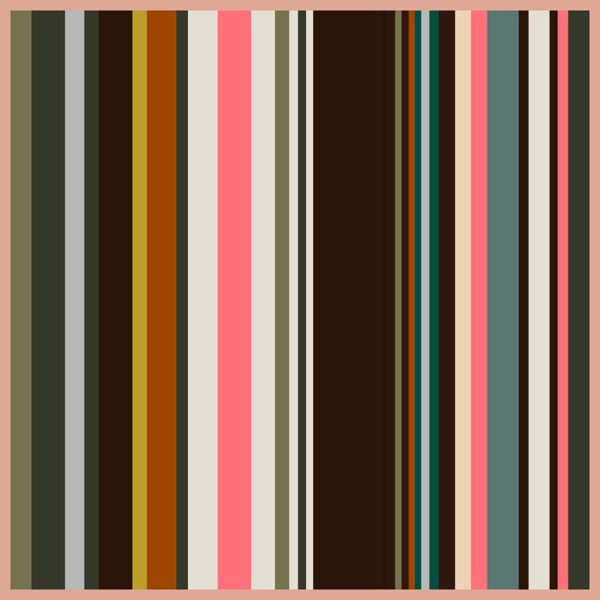 Barbieri Foulard Design Seidentuch 100x100 reine Seide