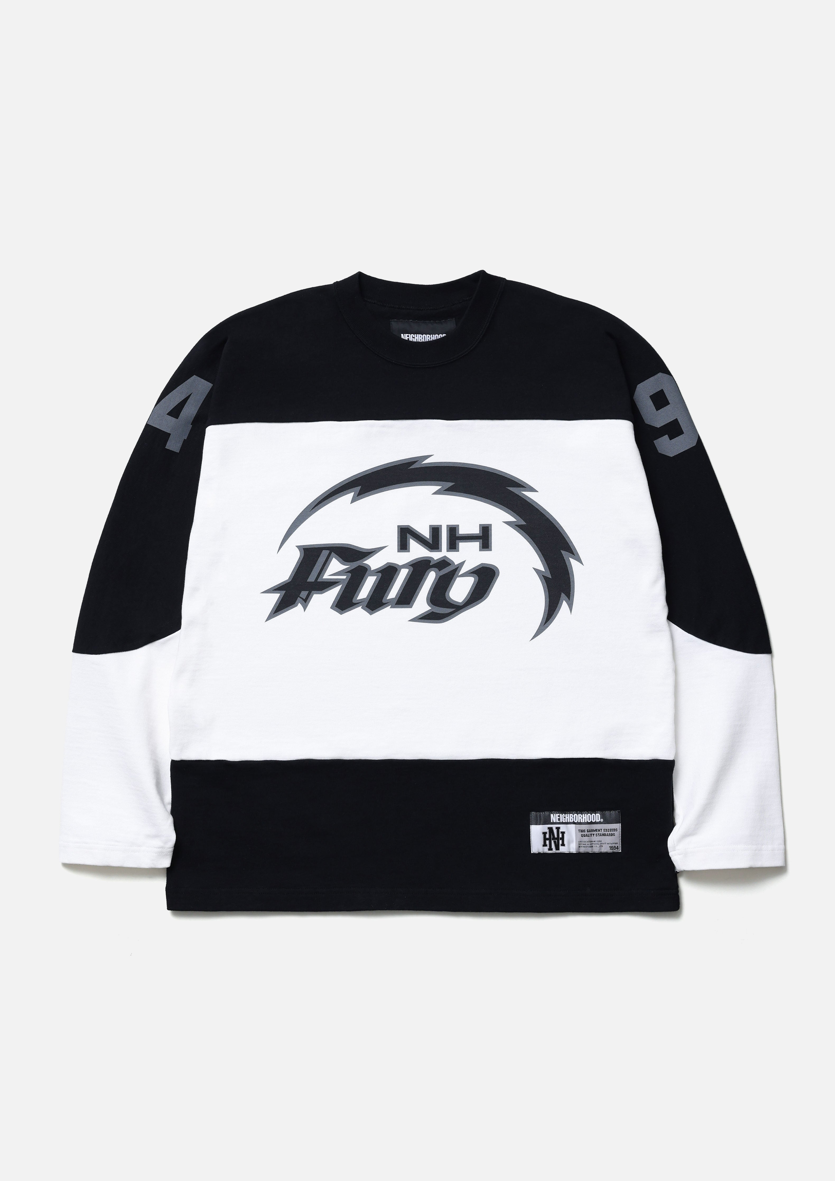 Neighborhood Hockey Shirt T-Shirt weiß Baumwolle bedruckt
