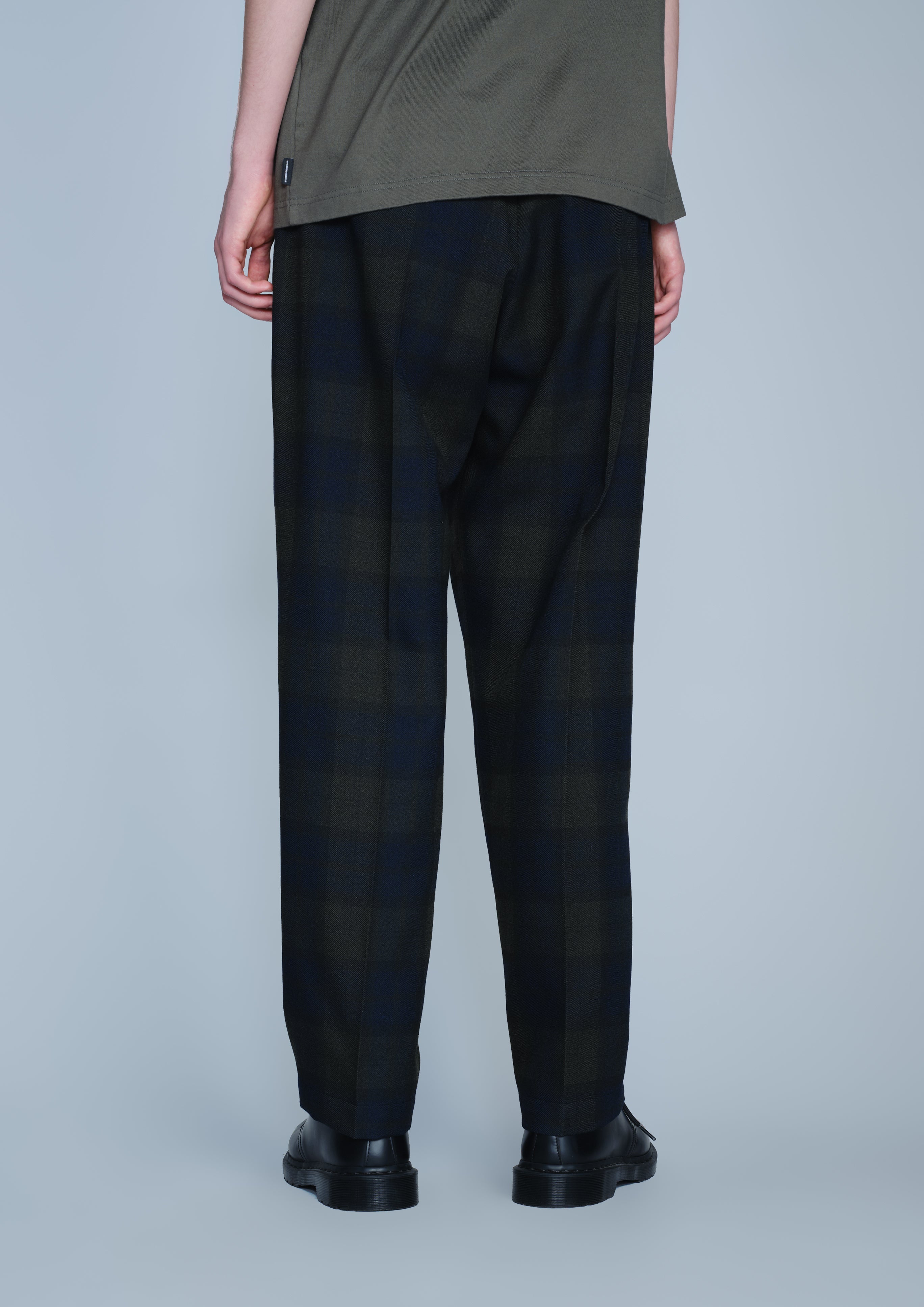 Neighborhood Two Tuck Pants Stoffhose Schwarz Bundfalte