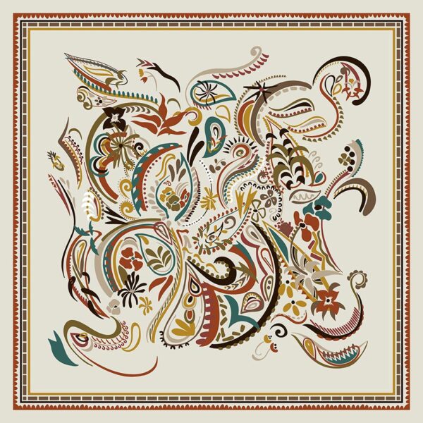 Barbieri Foulard Creative Seidentuch 90x90 Seide
