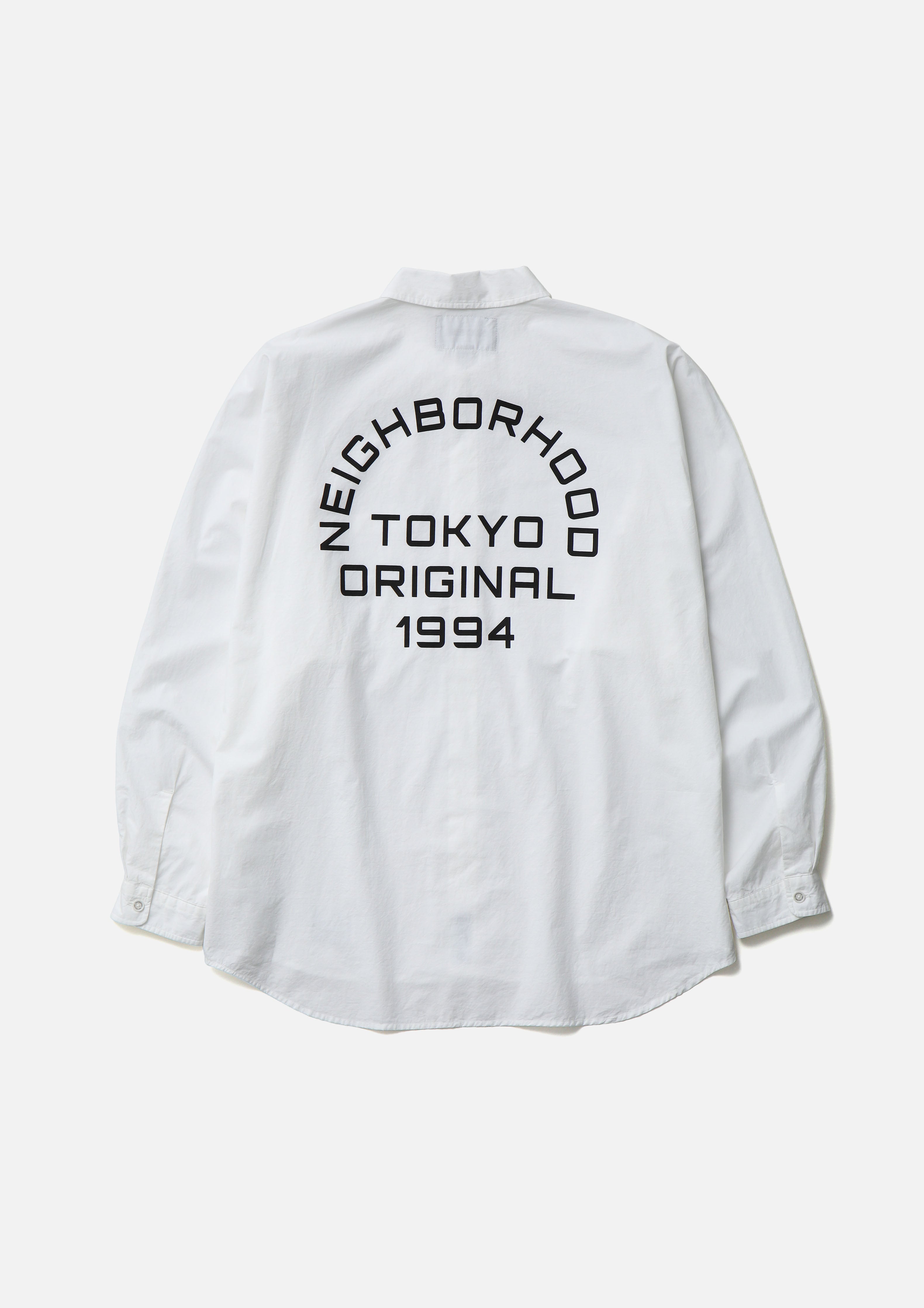 Neighborhood Dolman Sleeve Shirt LS Hemd Weiß Baumwolle