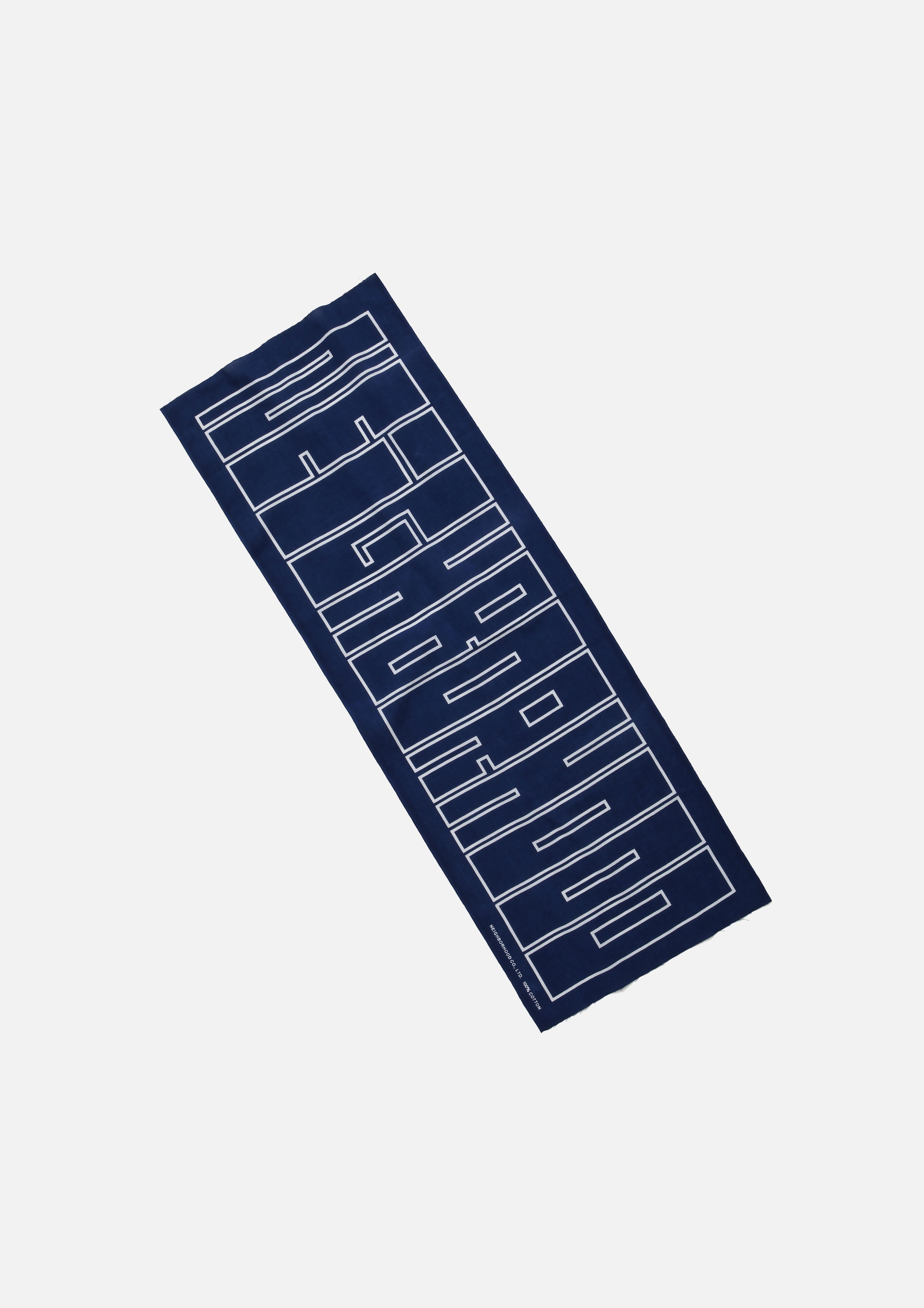 Neighborhood Kakumoji Tenugui Tuch Navy Baumwolle