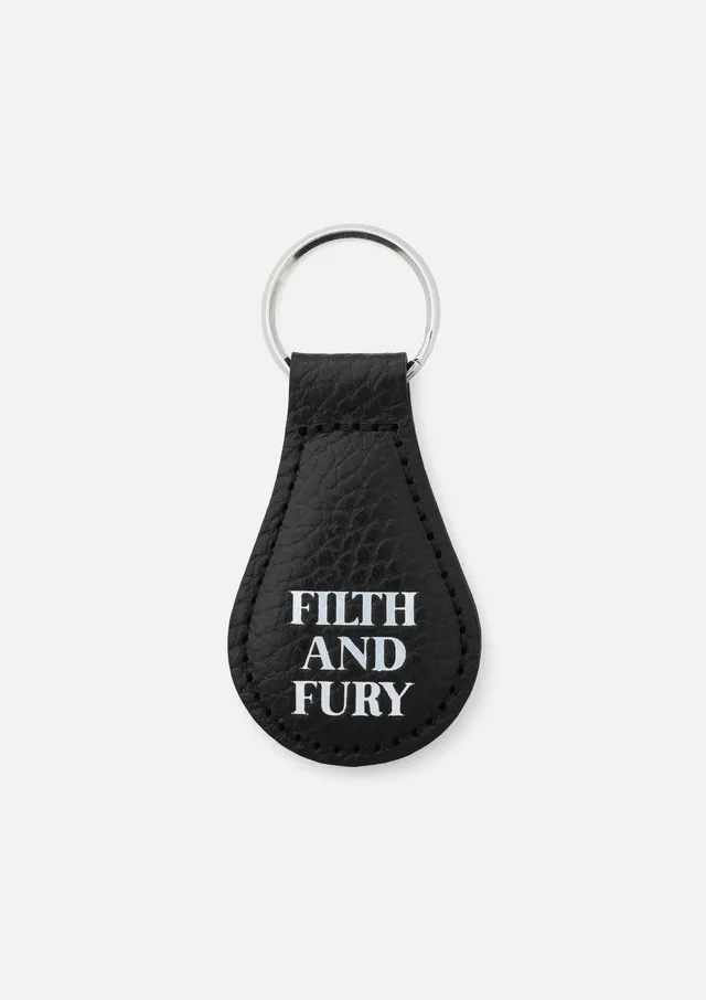Neighborhood Leather Keyholder Leder-Schlüsselanhänger Schwarz Rindsleder