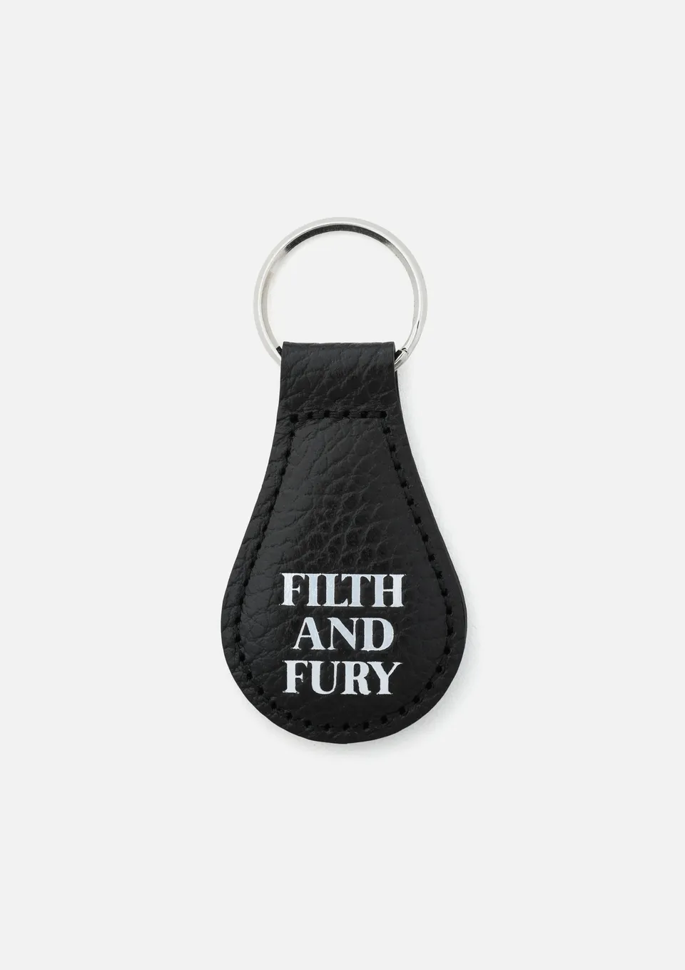 Neighborhood Leather Keyholder Leder-Schlüsselanhänger Schwarz Rindsleder