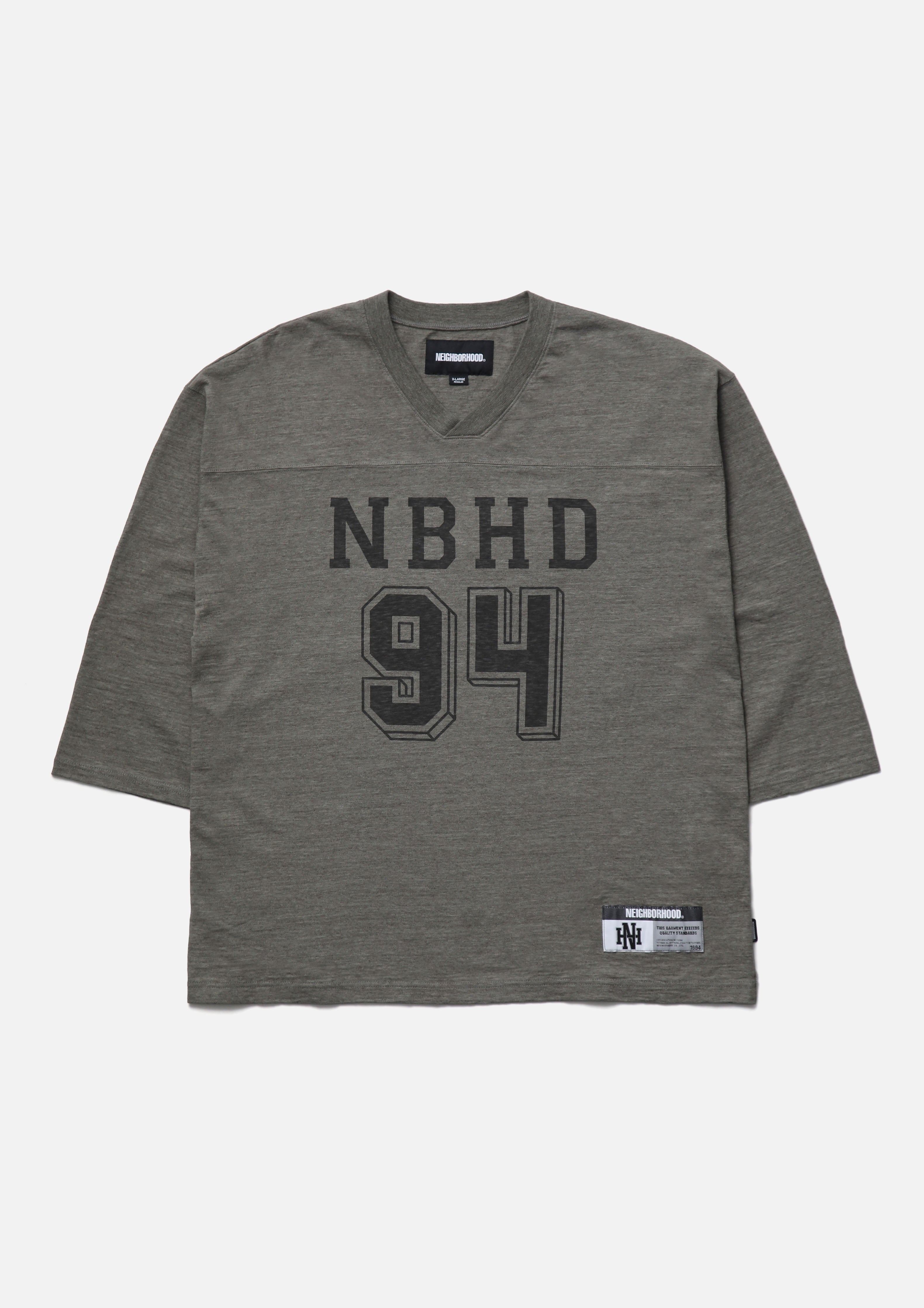 Neighborhood Football Shirt T-Shirt Schwarz 94 Print