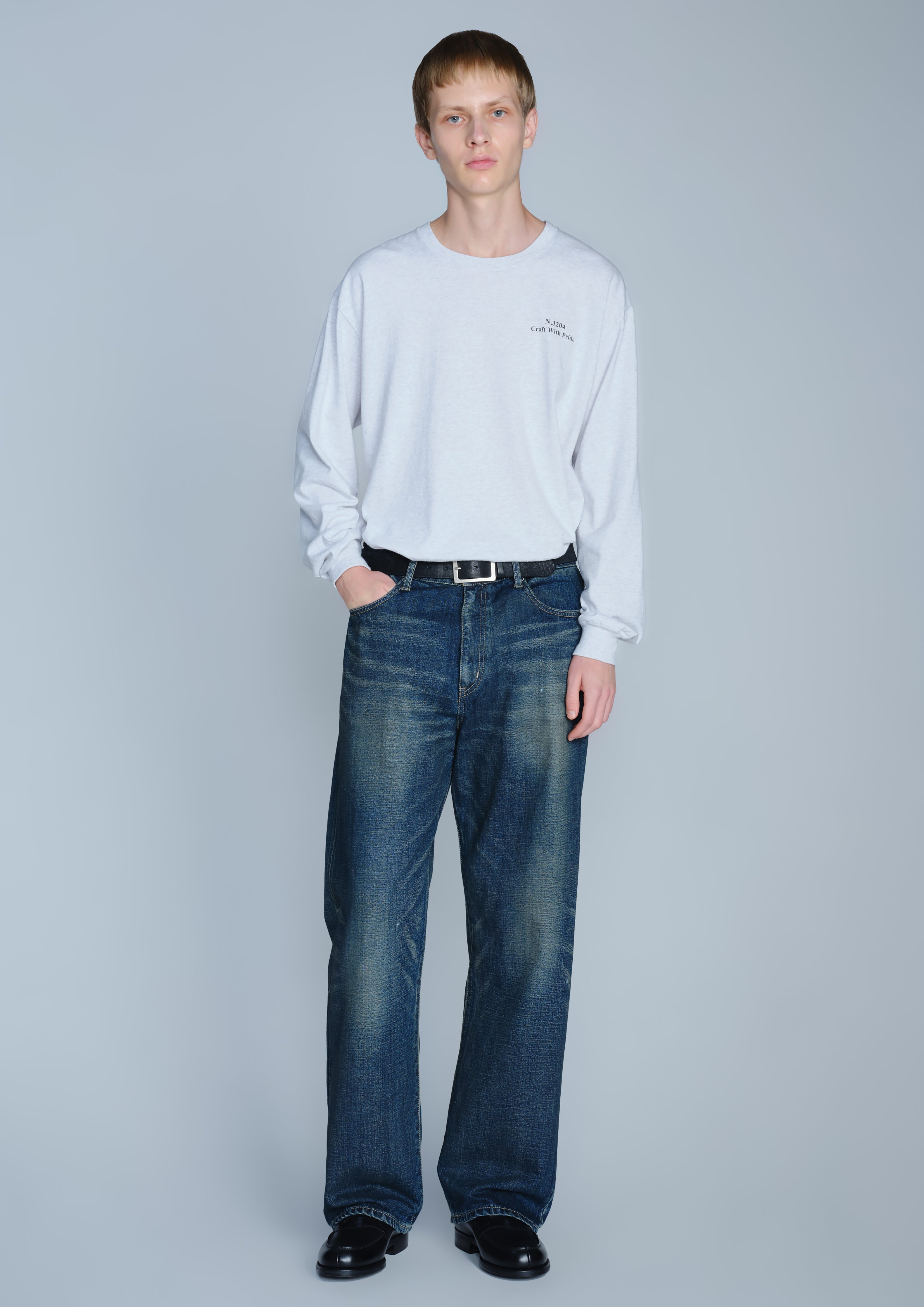 Neighborhood Washed Denim Full Cut Pants Jeans Indigo
