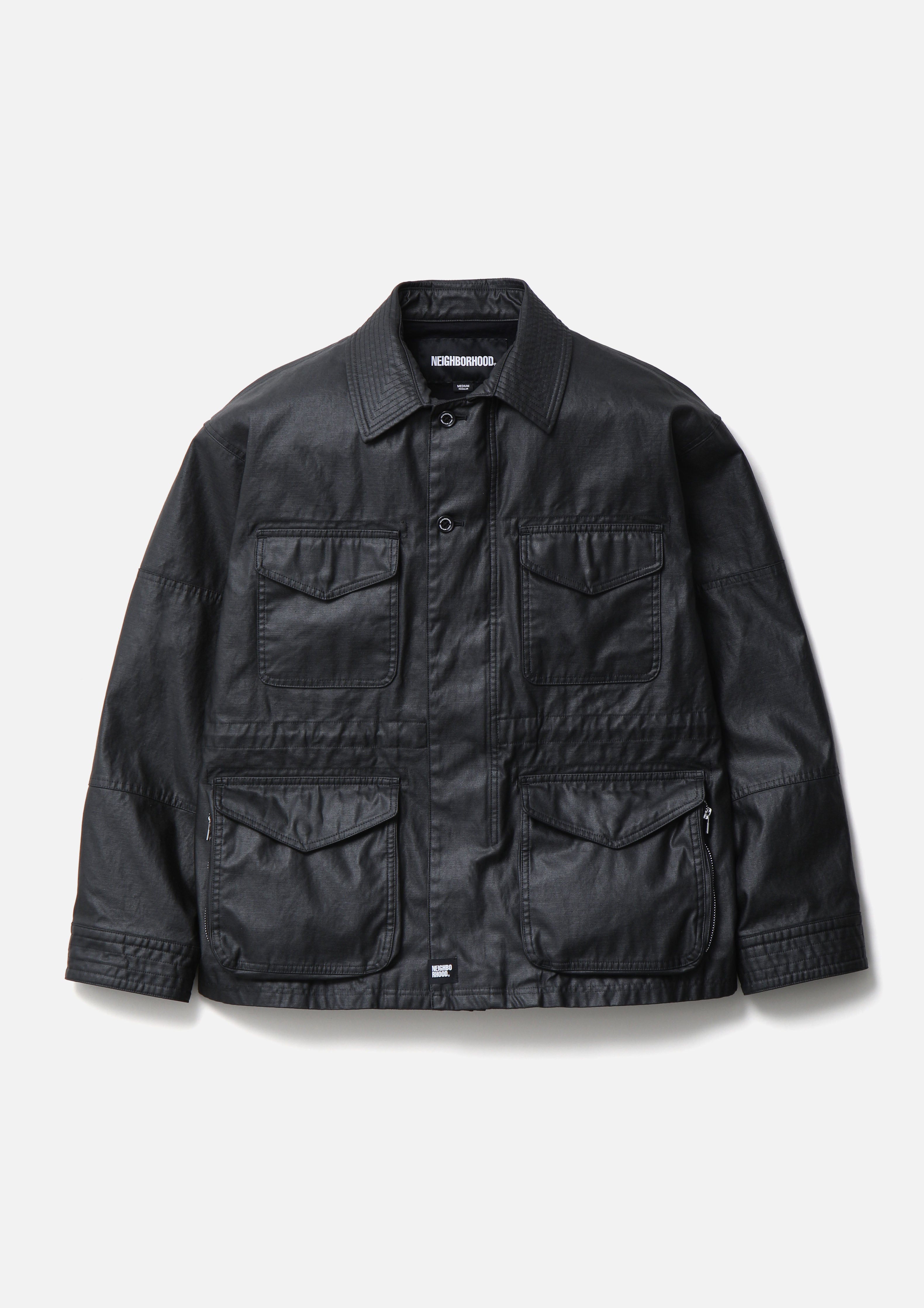 Neighborhood Coated M-43 Type Jacket Feldjacke Grün M Baumwolle