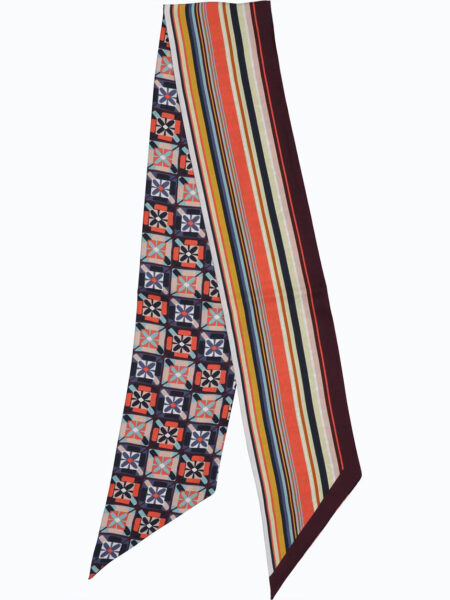 Barbieri Fancy Twilly Seidenband schmal gemustert