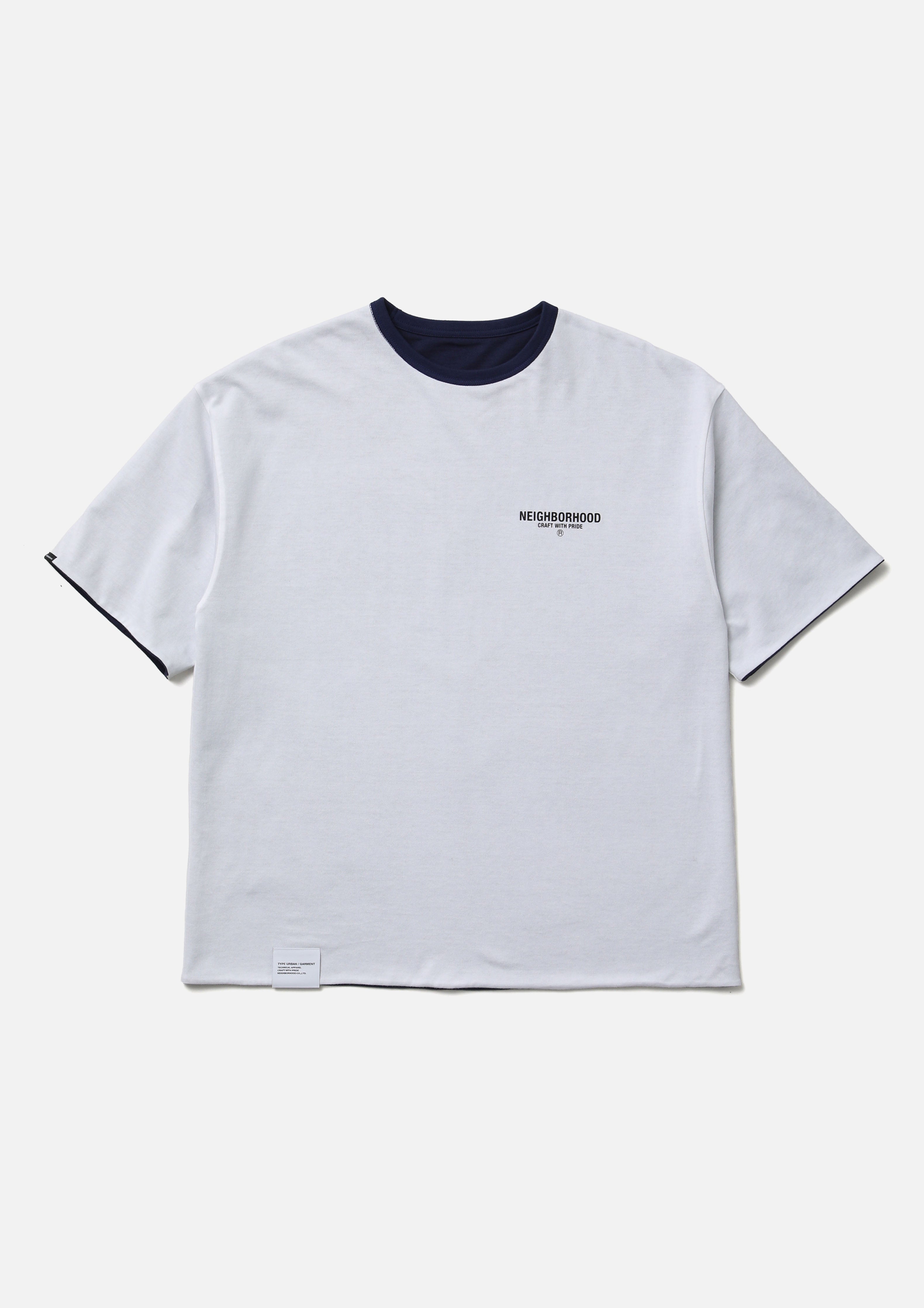Neighborhood Reversible Crewneck SS T-Shirt Schwarz Wende