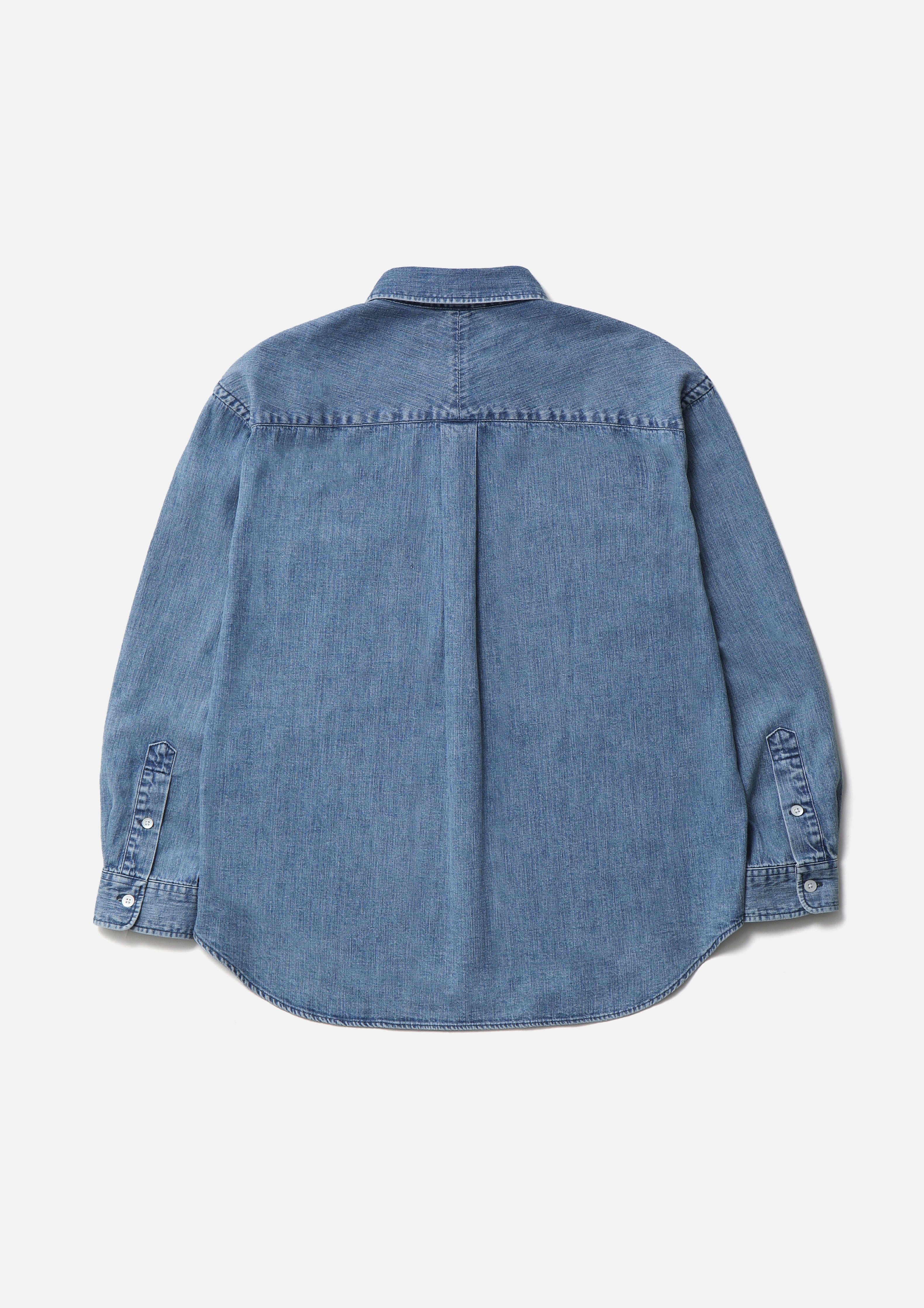 Neighborhood Denim BD Shirt LS Denimhemd Indigo 7.8oz