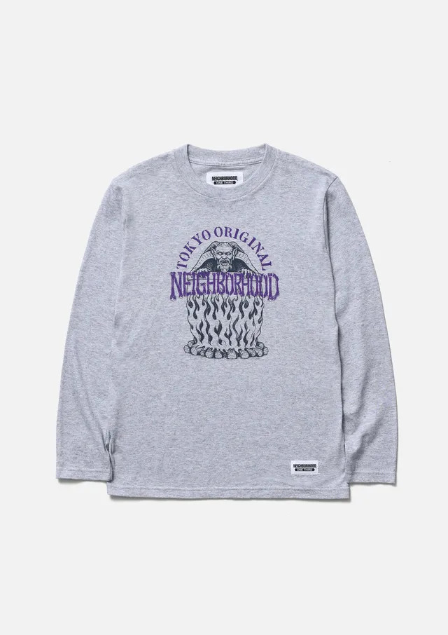 Neighborhood OT Tee LS-2 Langarmshirt Kinder Grau 5.6oz Print