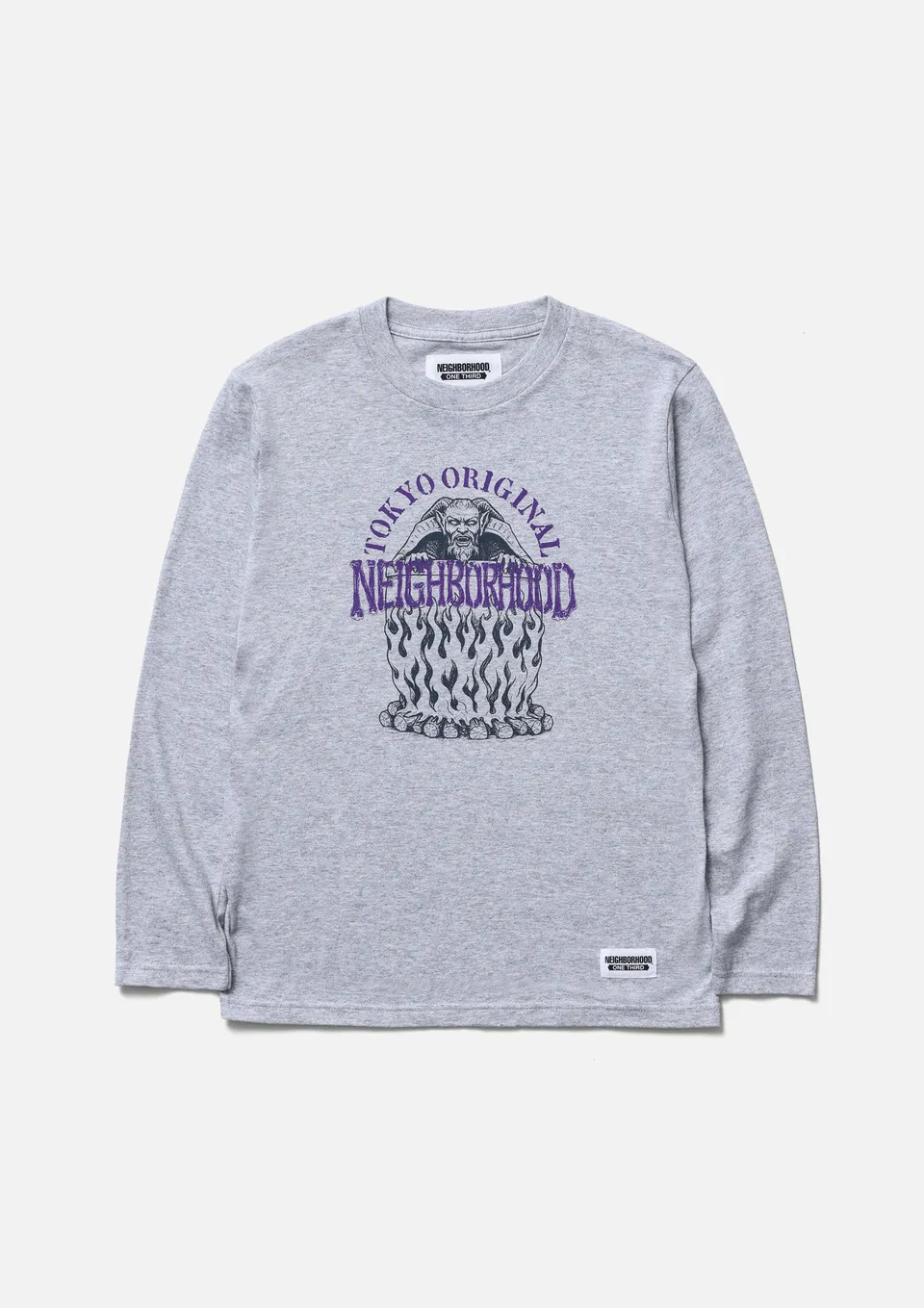 Neighborhood OT Tee LS-2 Langarmshirt Kinder Grau 5.6oz Print