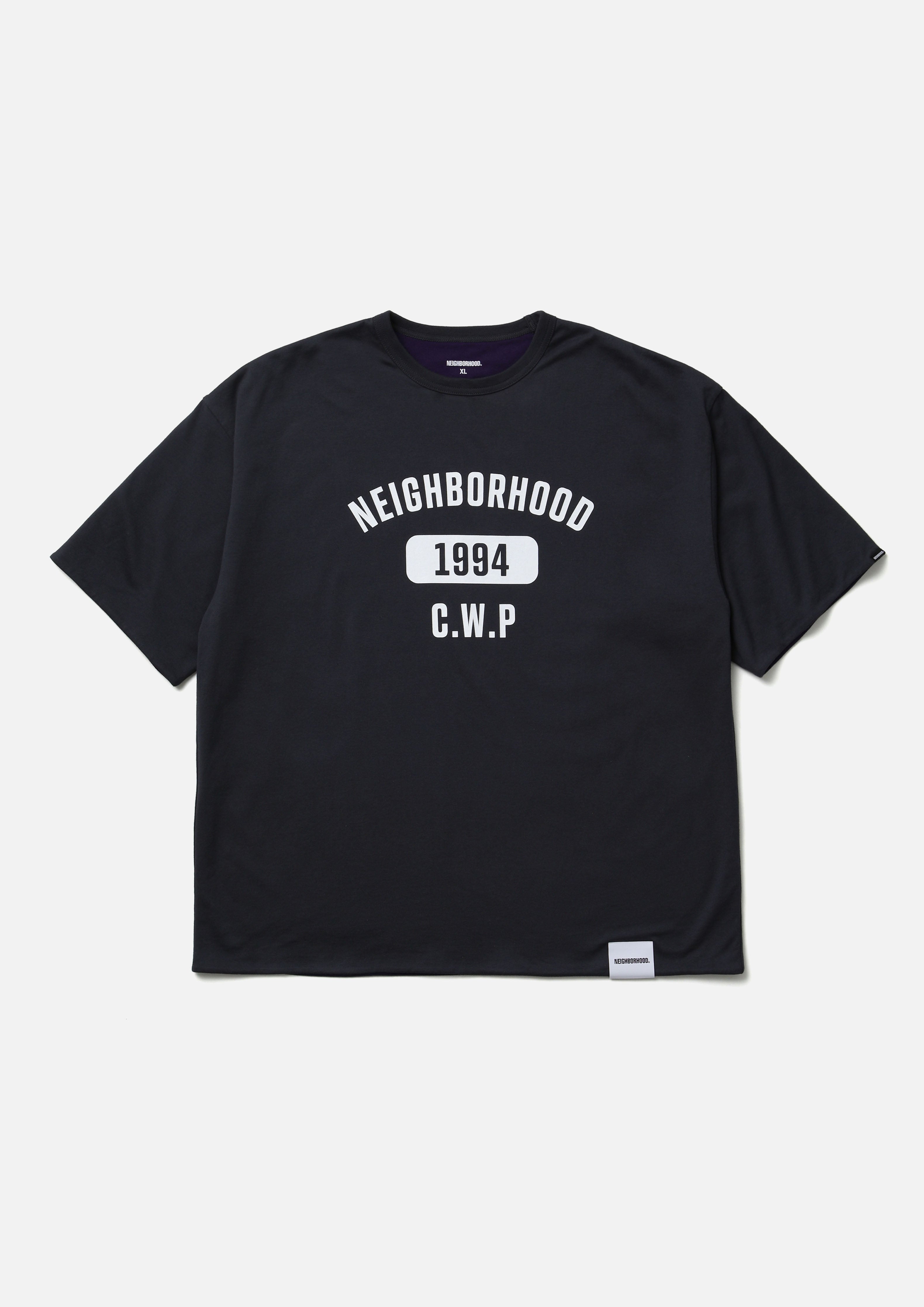 Neighborhood Reversible Crewneck SS T-Shirt Schwarz Wende