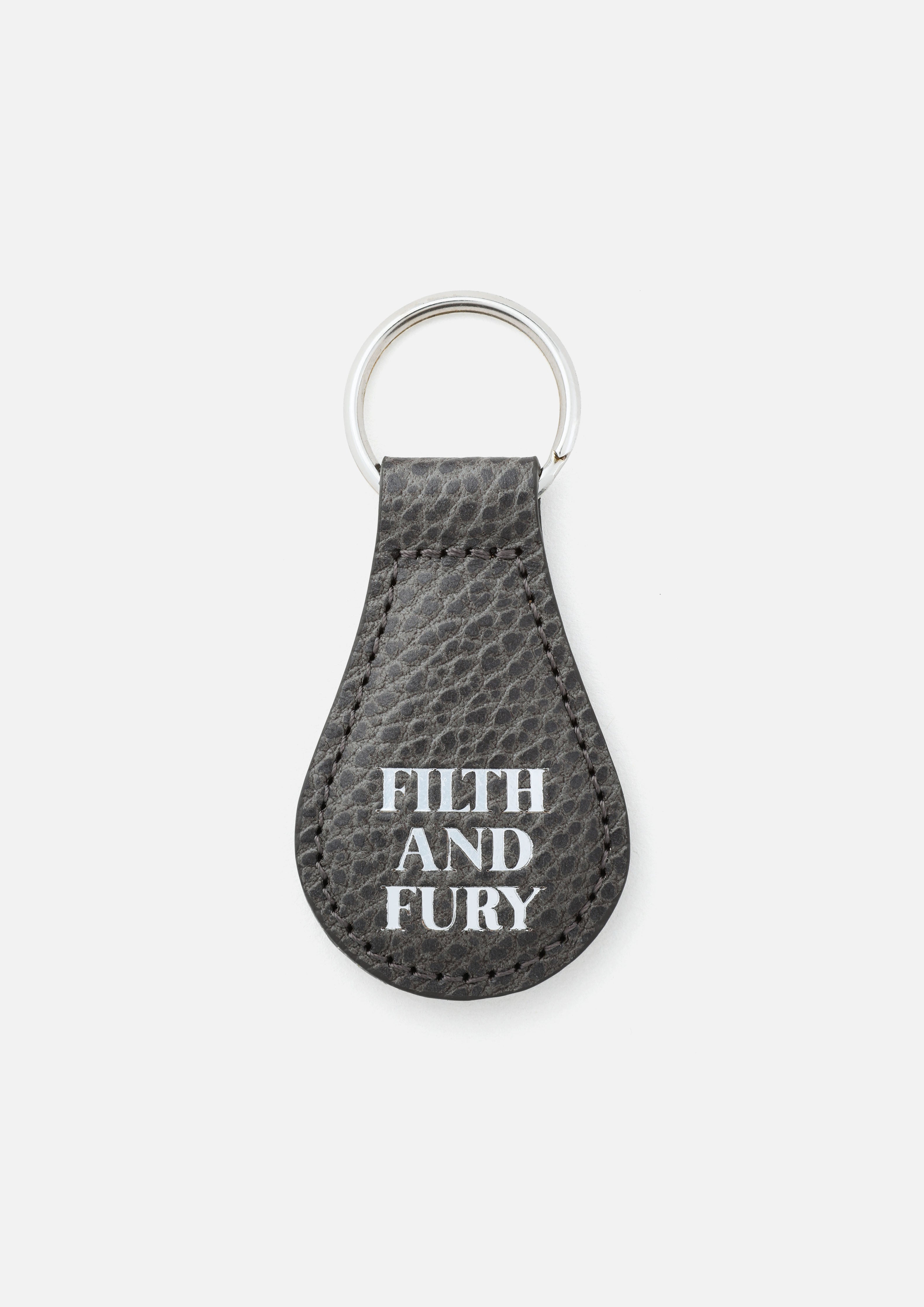 Neighborhood Leather Keyholder Leder-Schlüsselanhänger Schwarz Rindsleder