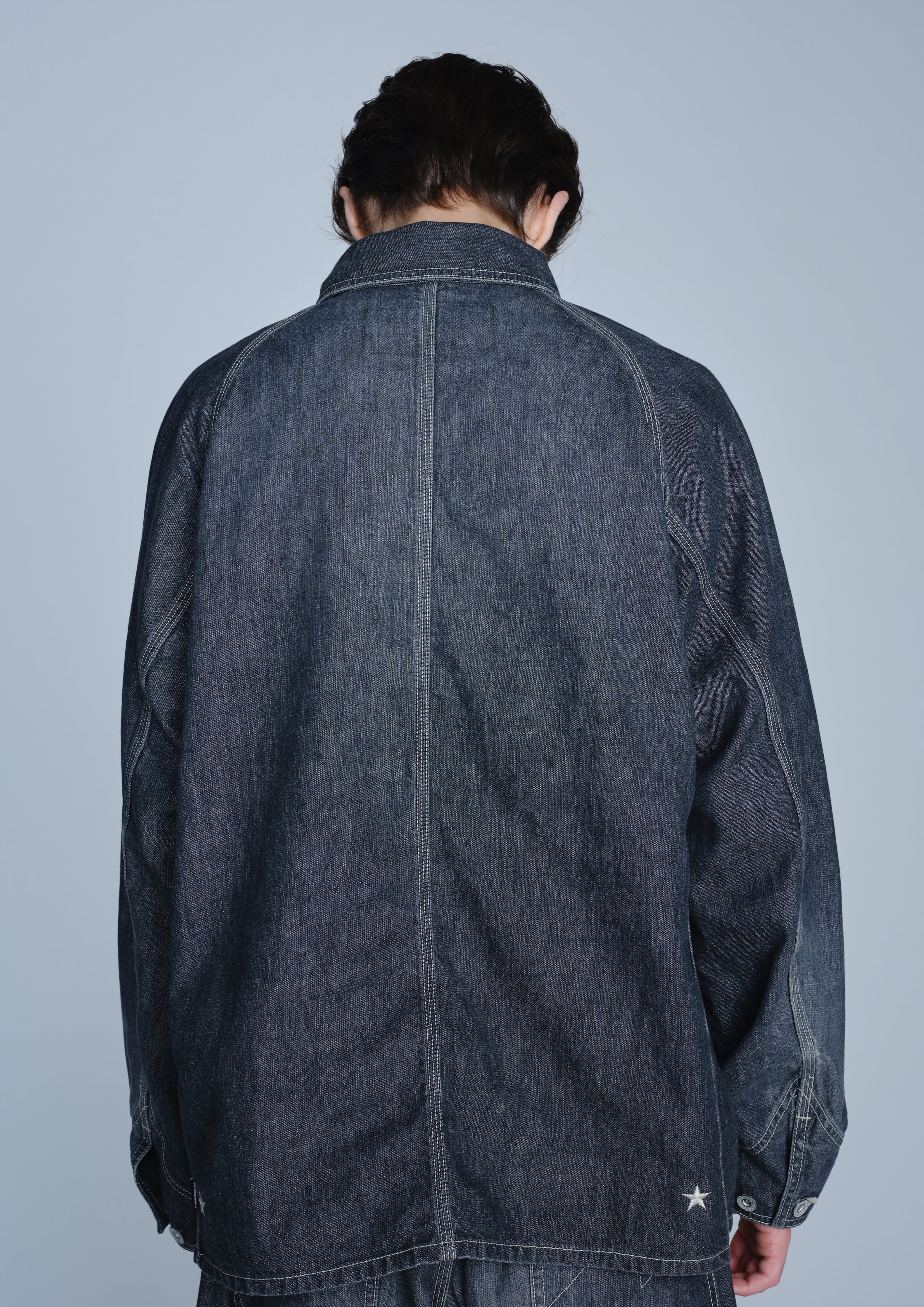 Neighborhood NH x M&M Coverall Jacke Jeans Indigo 11oz