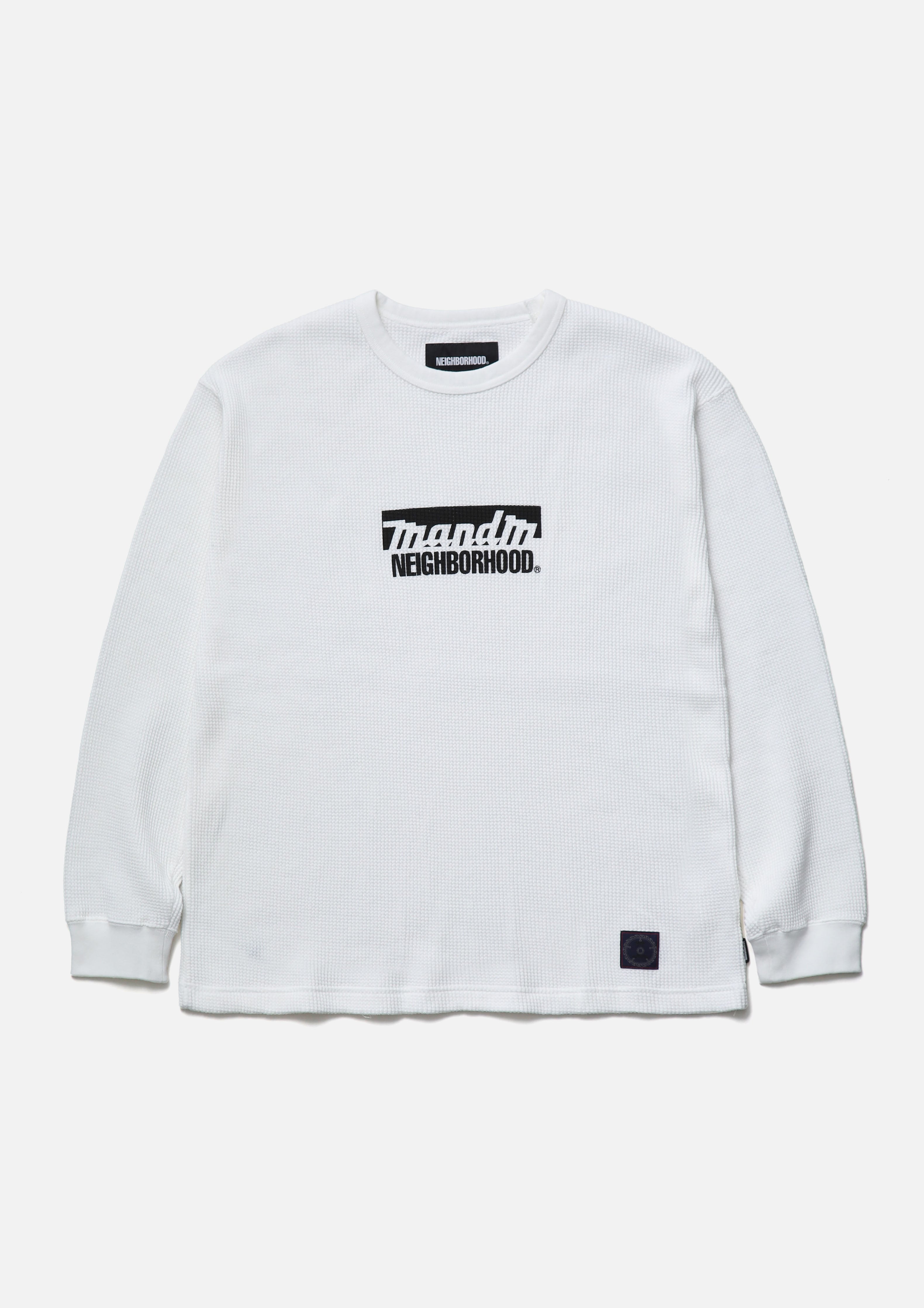 Neighborhood NH X M&M Waffle Crewneck Sweatshirt Schwarz Langarm