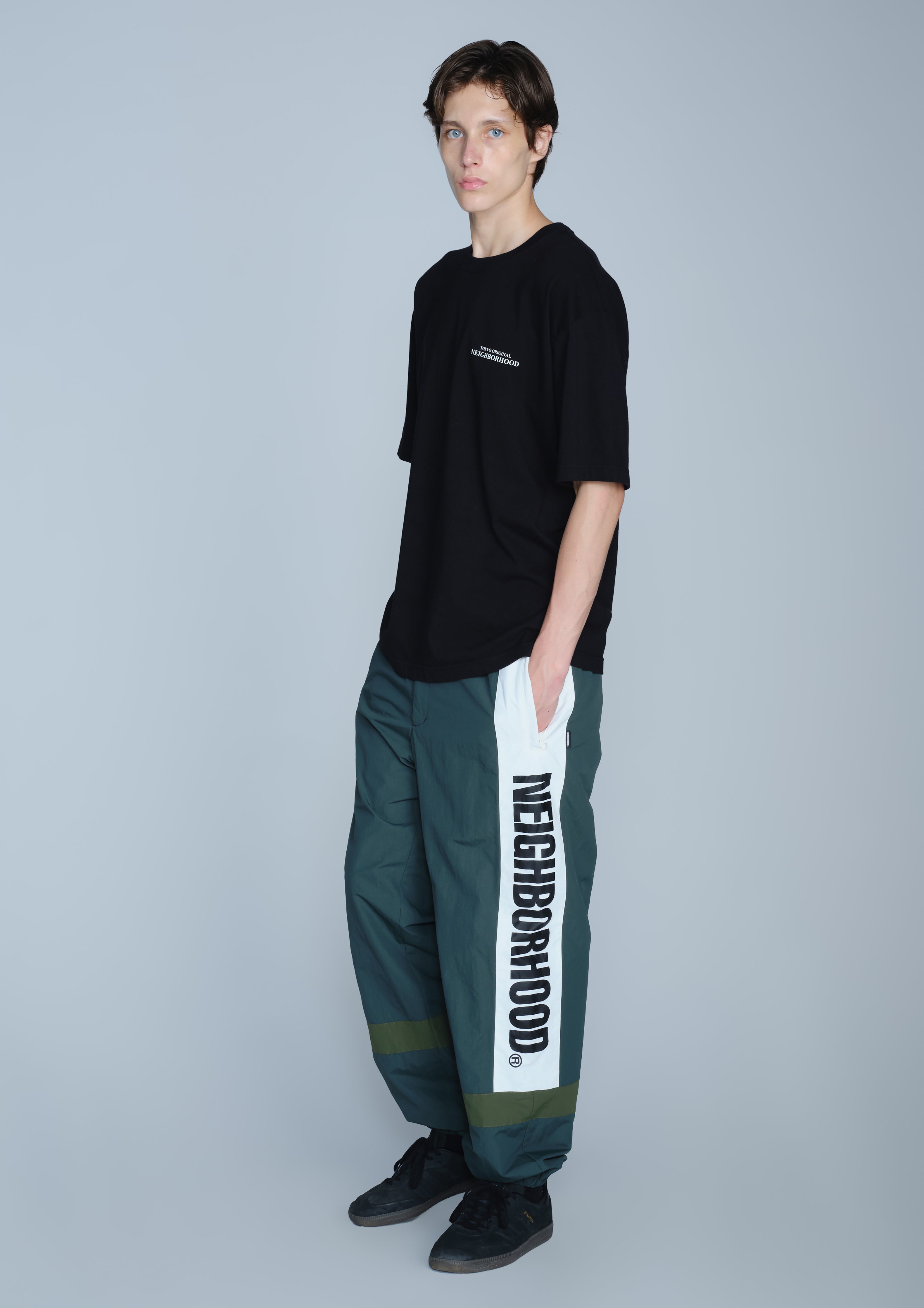 Neighborhood Track Pants Trainingshose Navy Nylon
