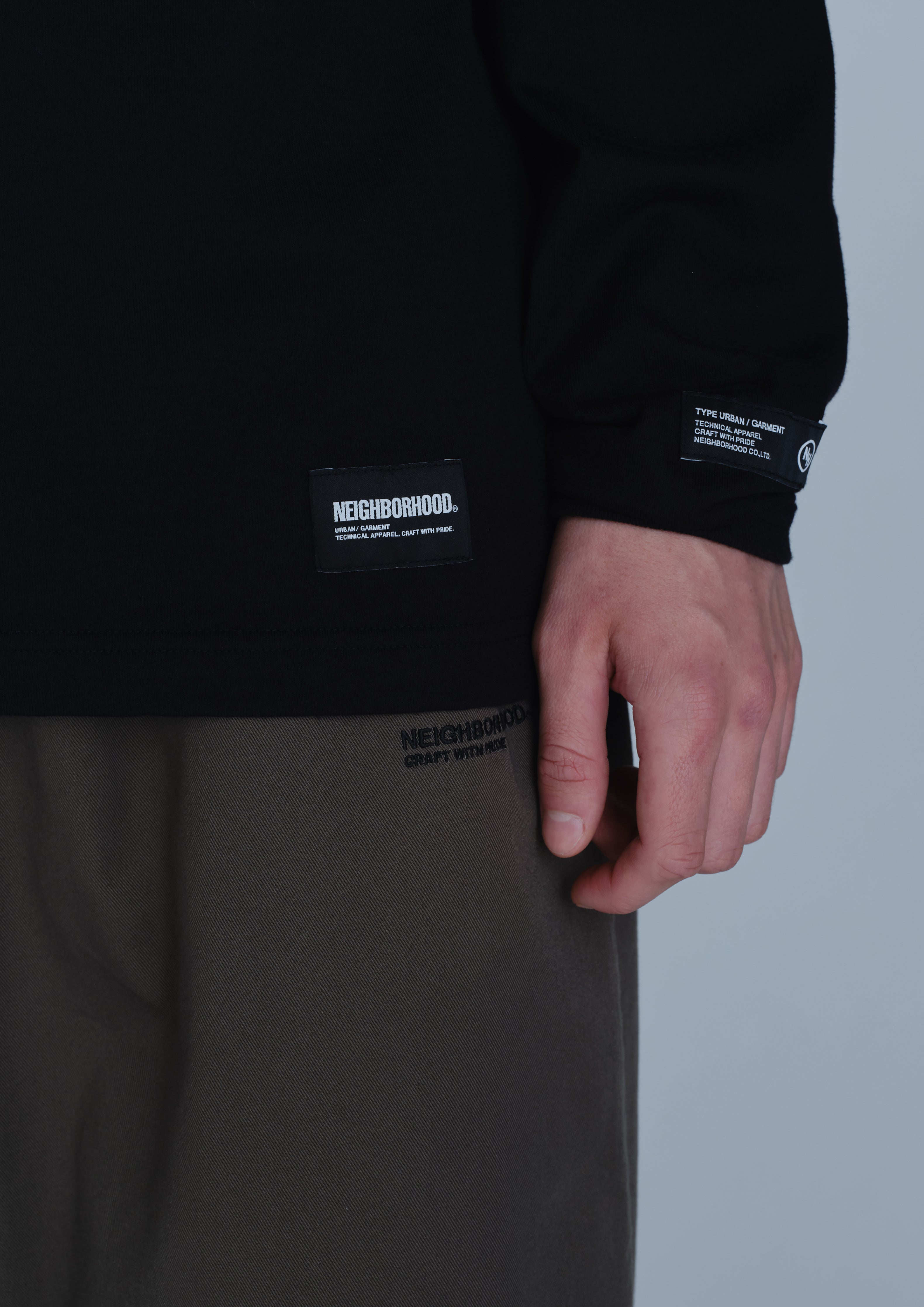 Neighborhood Classic Crewneck LS Longsleeve Weiß Baumwolle