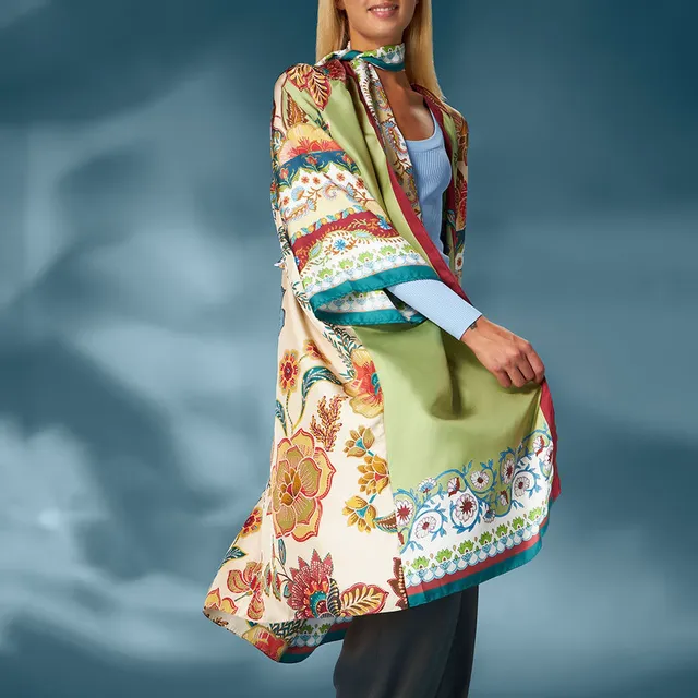 Barbieri Kimono in Seta Original Seidenkimono Einheitsgröße elegant