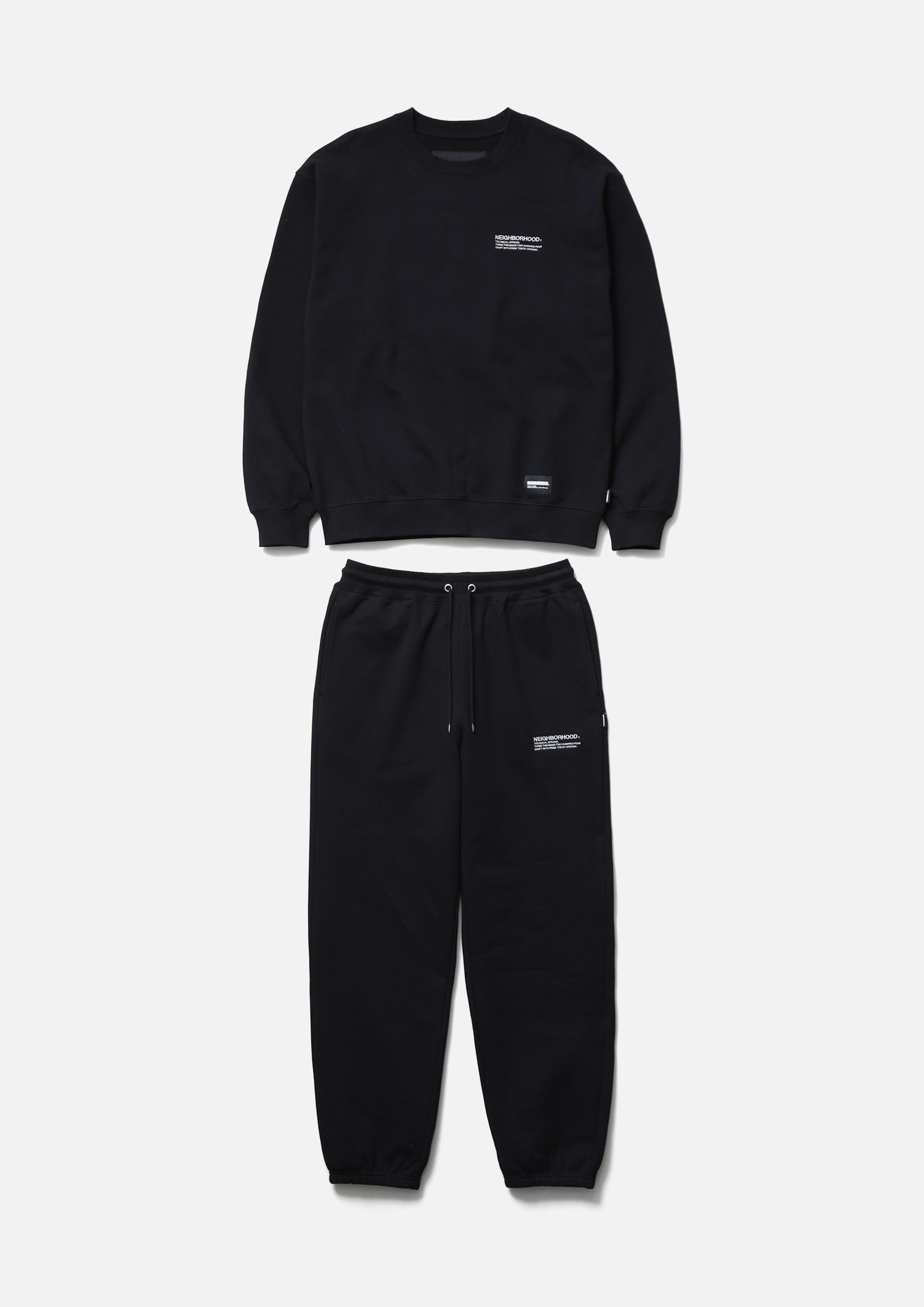 Neighborhood Home Set Up Sweatanzug Grau Baumwolle Set