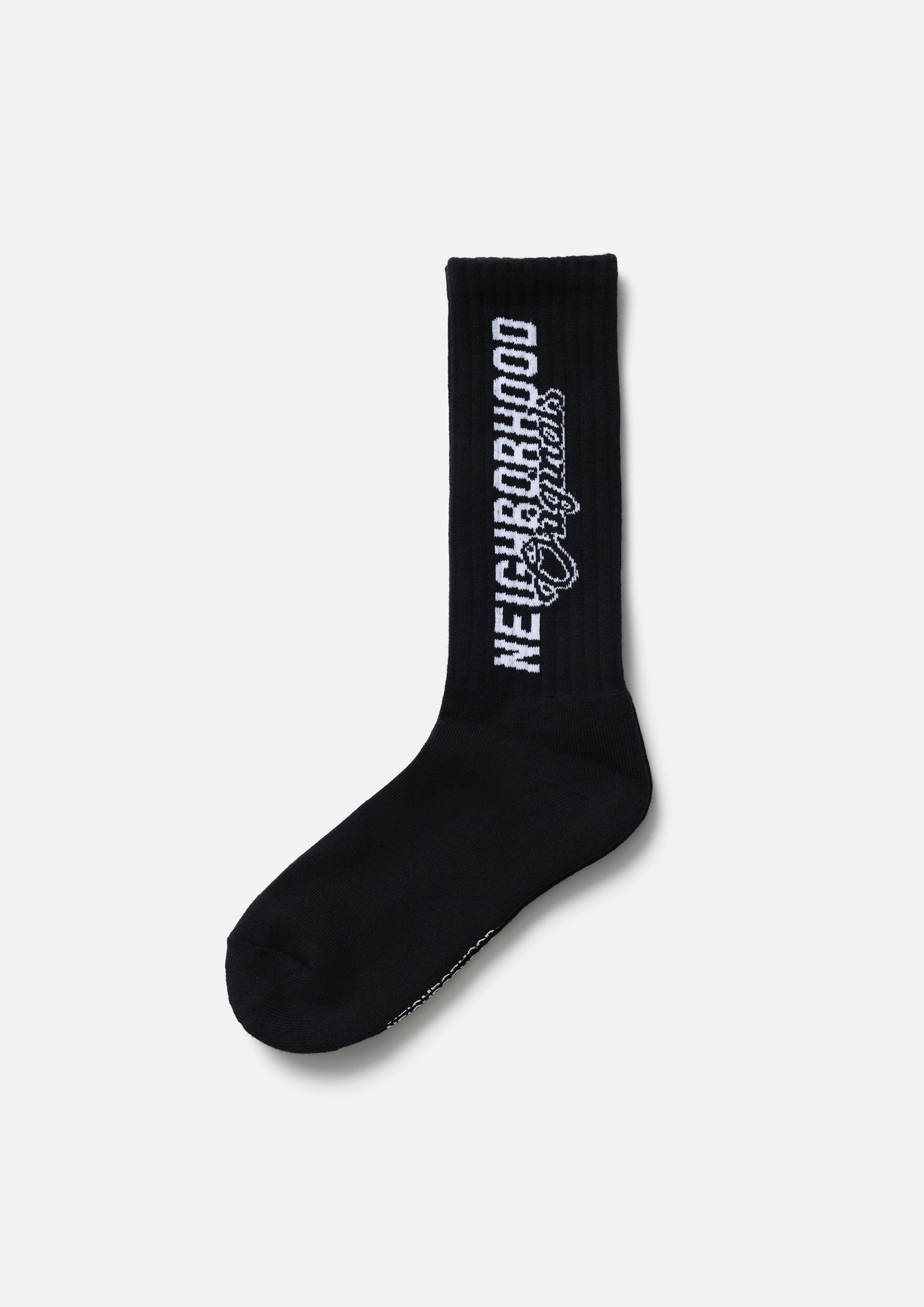 Neighborhood Logo Socks Socken Schwarz Baumwolle