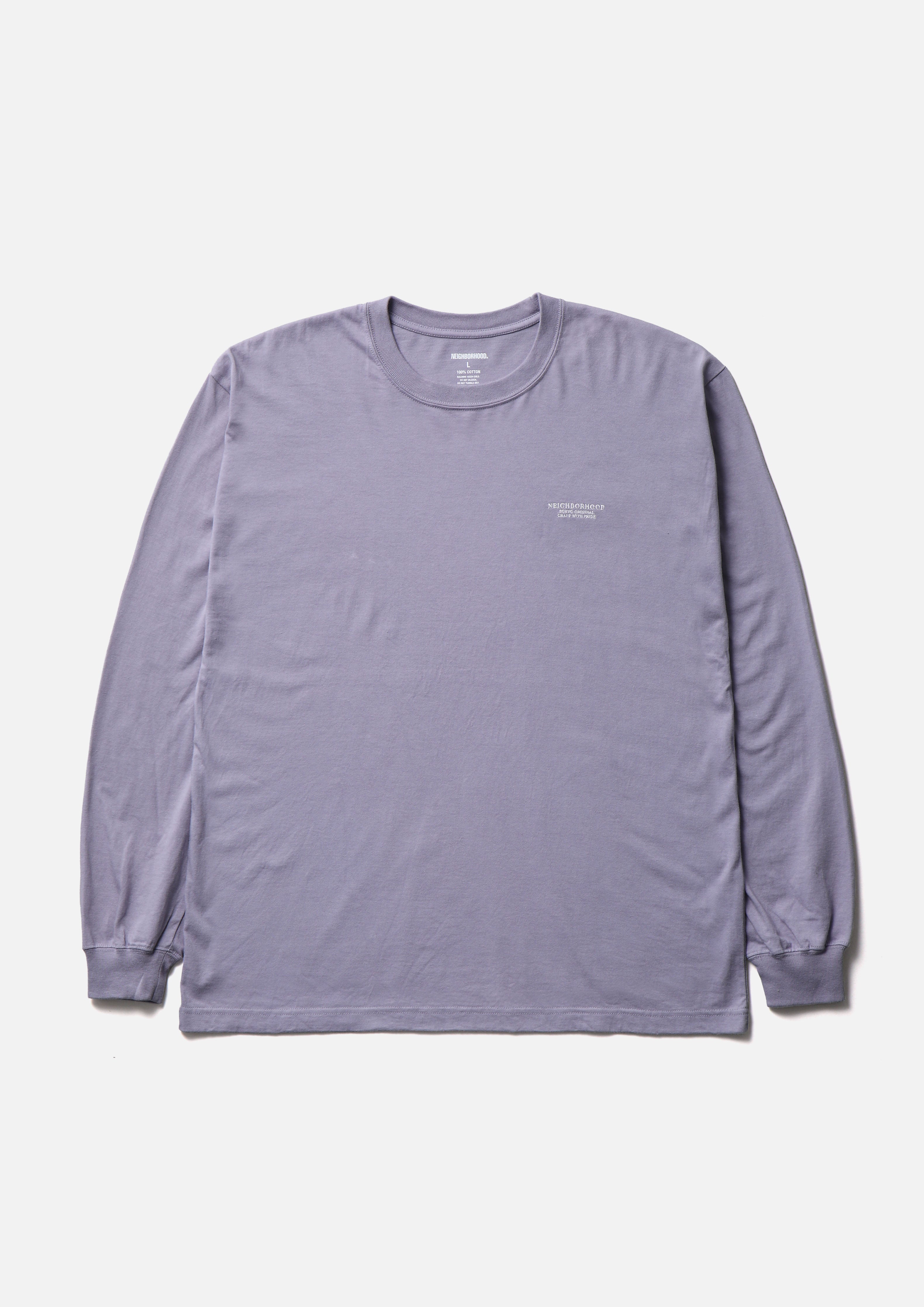 Neighborhood NH Tee LS-6 Longsleeve Grau Baumwolle