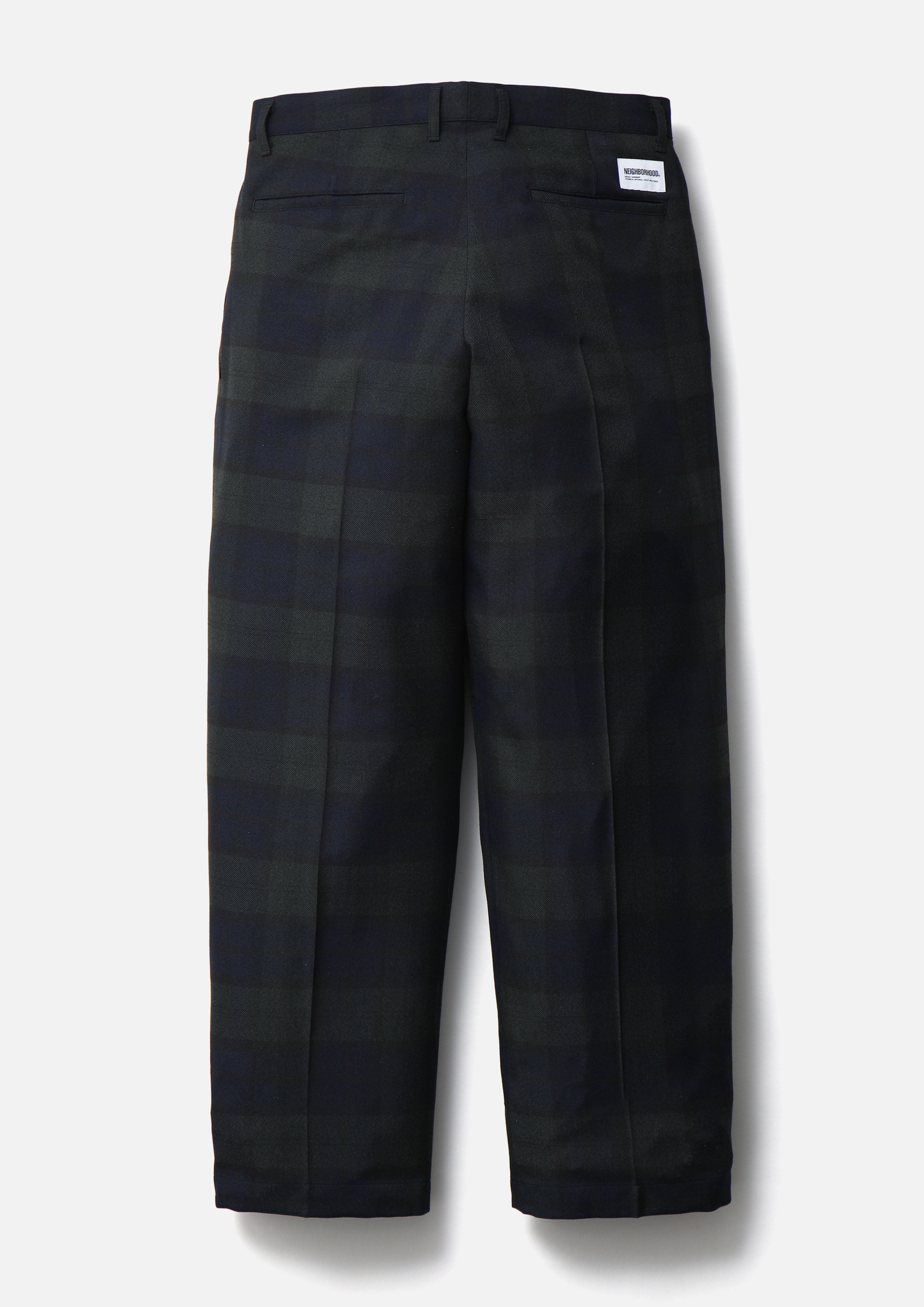 Neighborhood Two Tuck Pants Stoffhose Schwarz Bundfalte