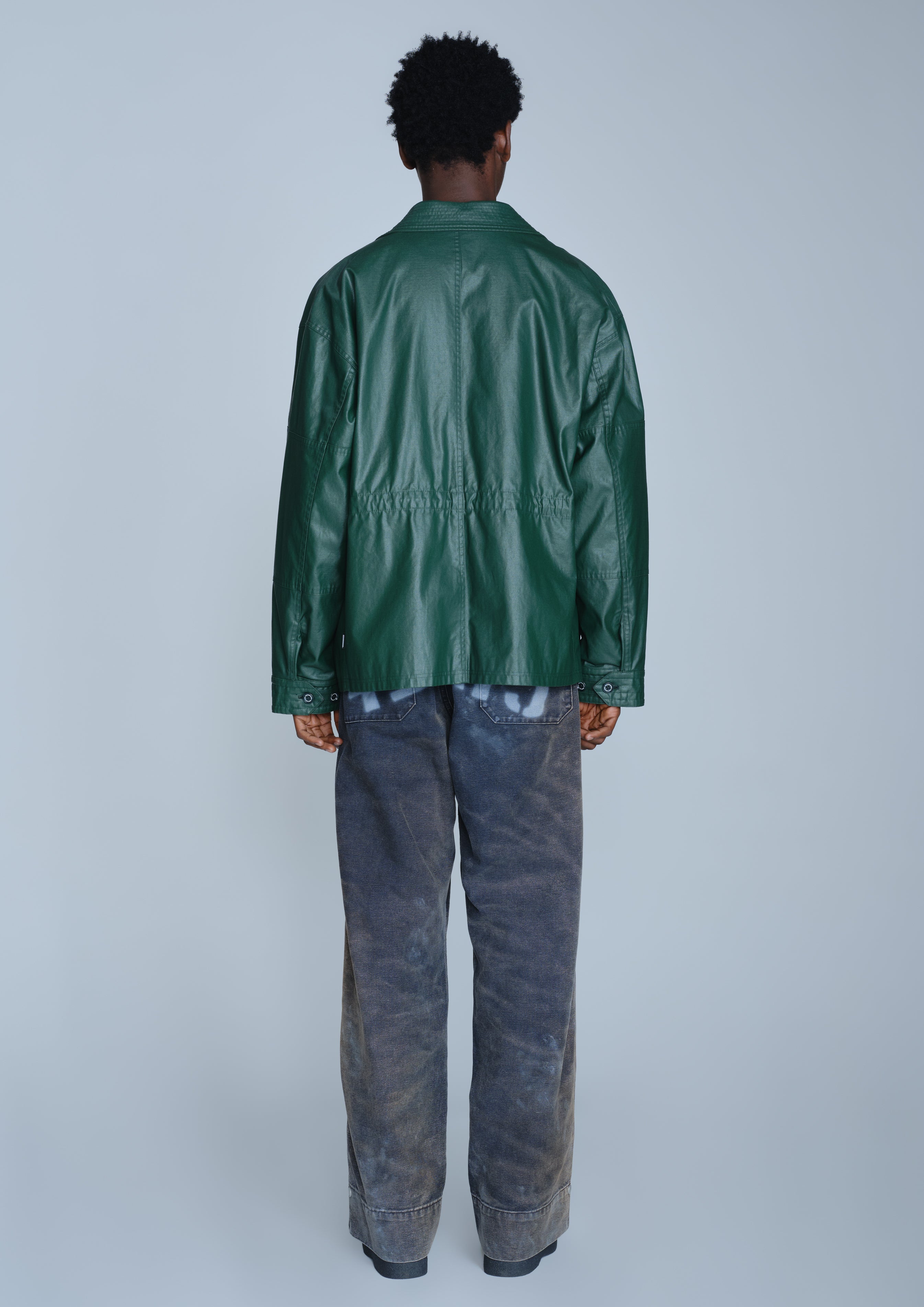 Neighborhood Coated M-43 Type Jacket Feldjacke Grün M Baumwolle