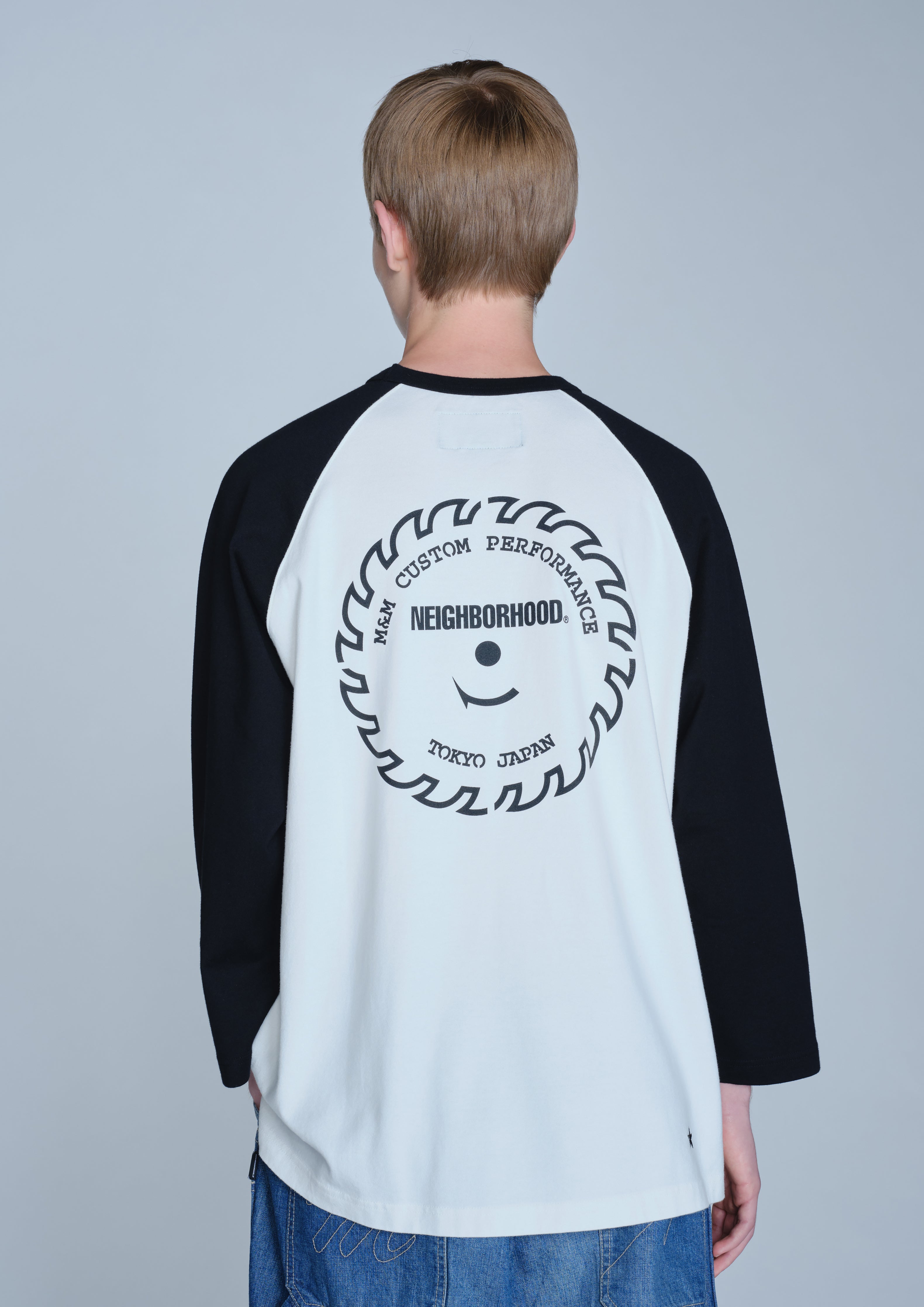 Neighborhood NH X M&M Classic Raglan 3Q Shirt Navy M