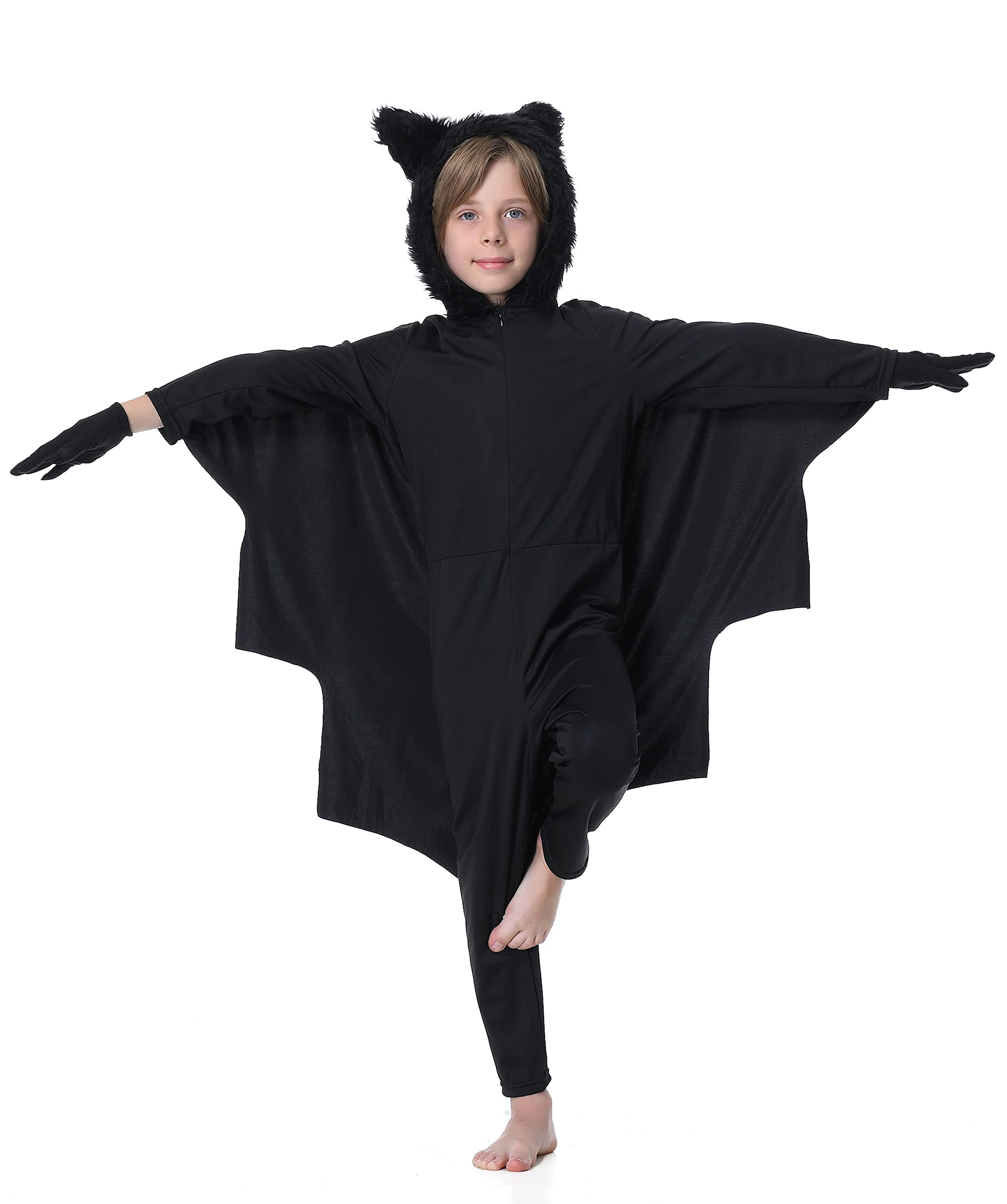 Fairycos Kinderkostüme Fledermaus Kostüm 110-116 für Fasching